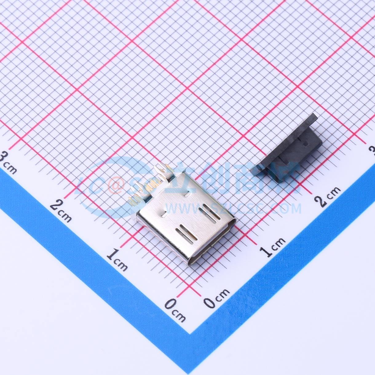 点击查看大图 HC-TYPE-C-14P-VS10.0D-3A-W-F1.6-02实物图