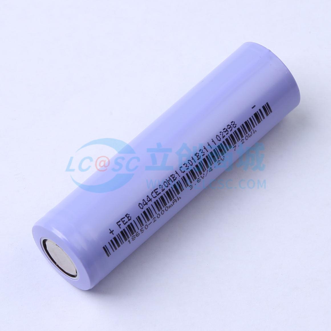 18650-2000(8C)3.6V/2.0Ah实物图