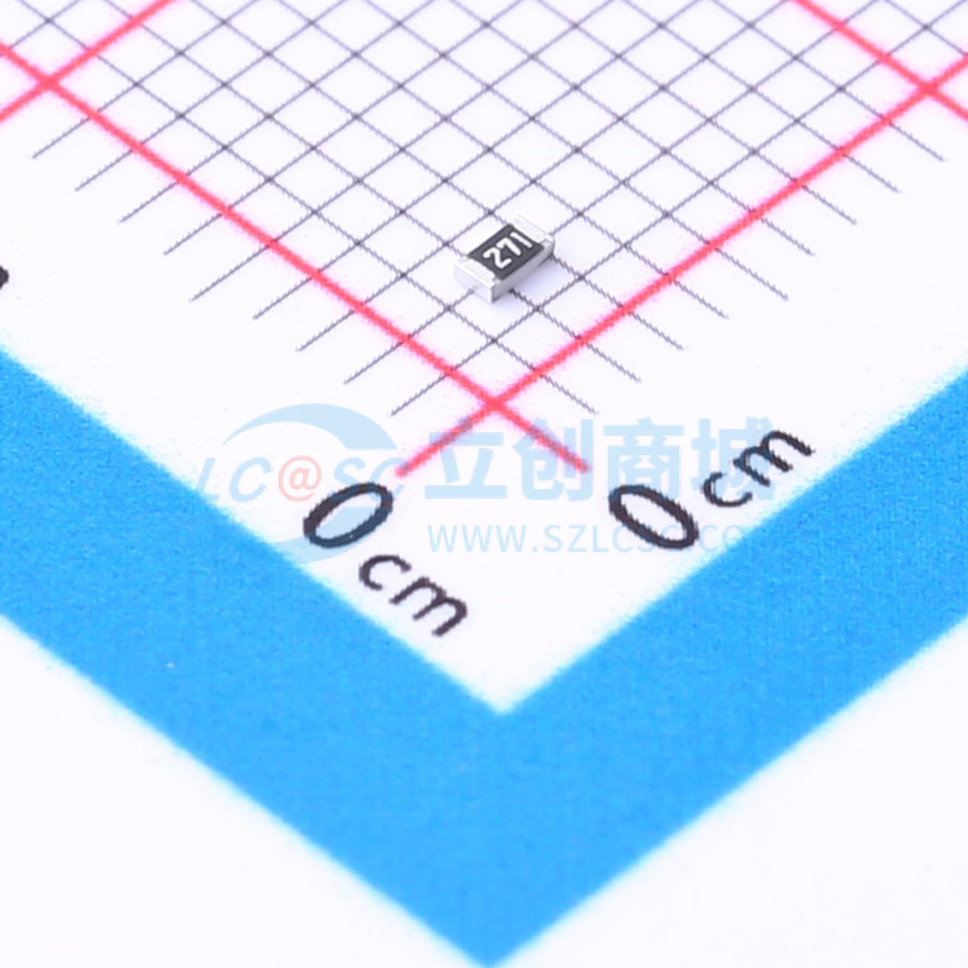 点击查看大图 FRC0603J271 TS实物图