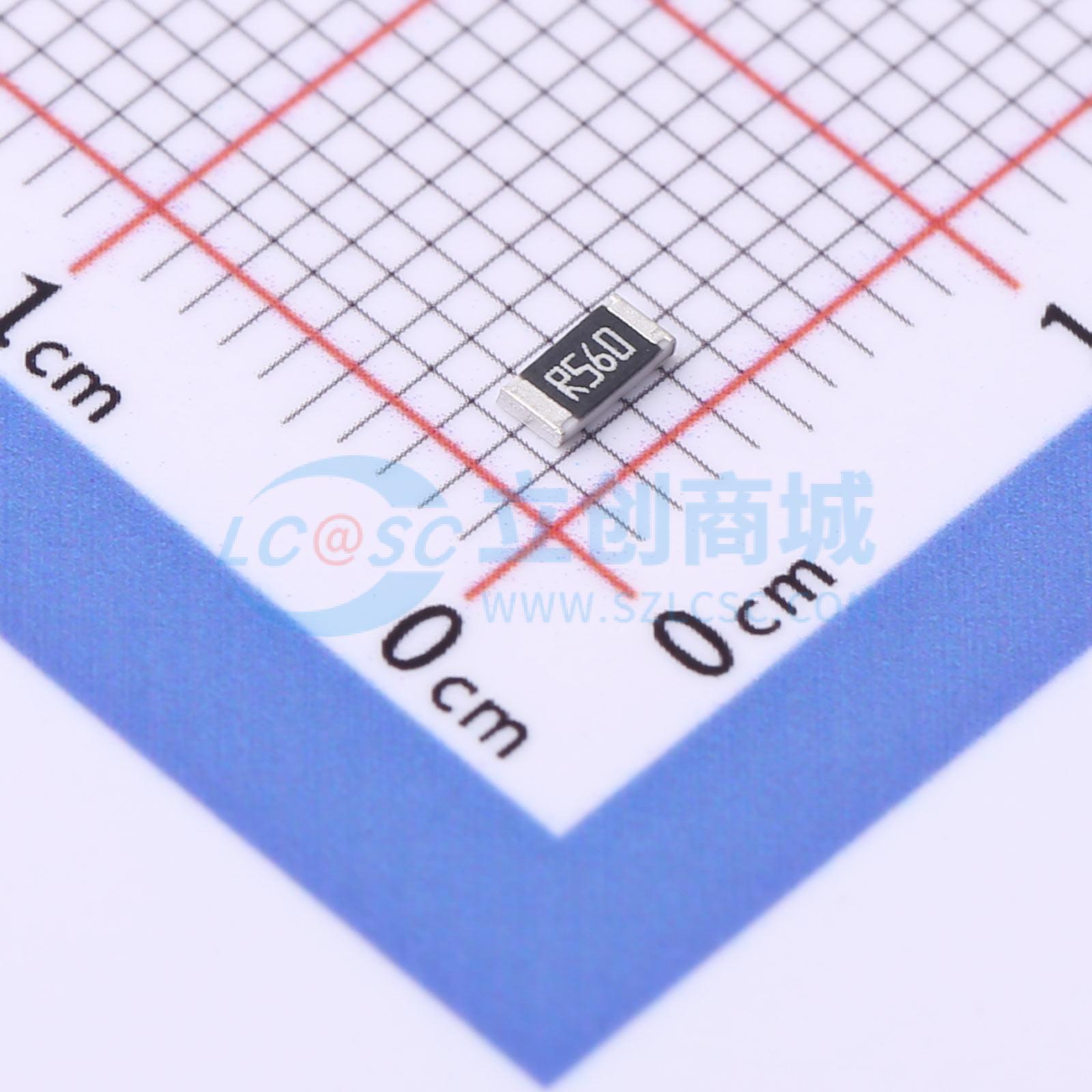 点击查看大图 CR1206F4R560G实物图