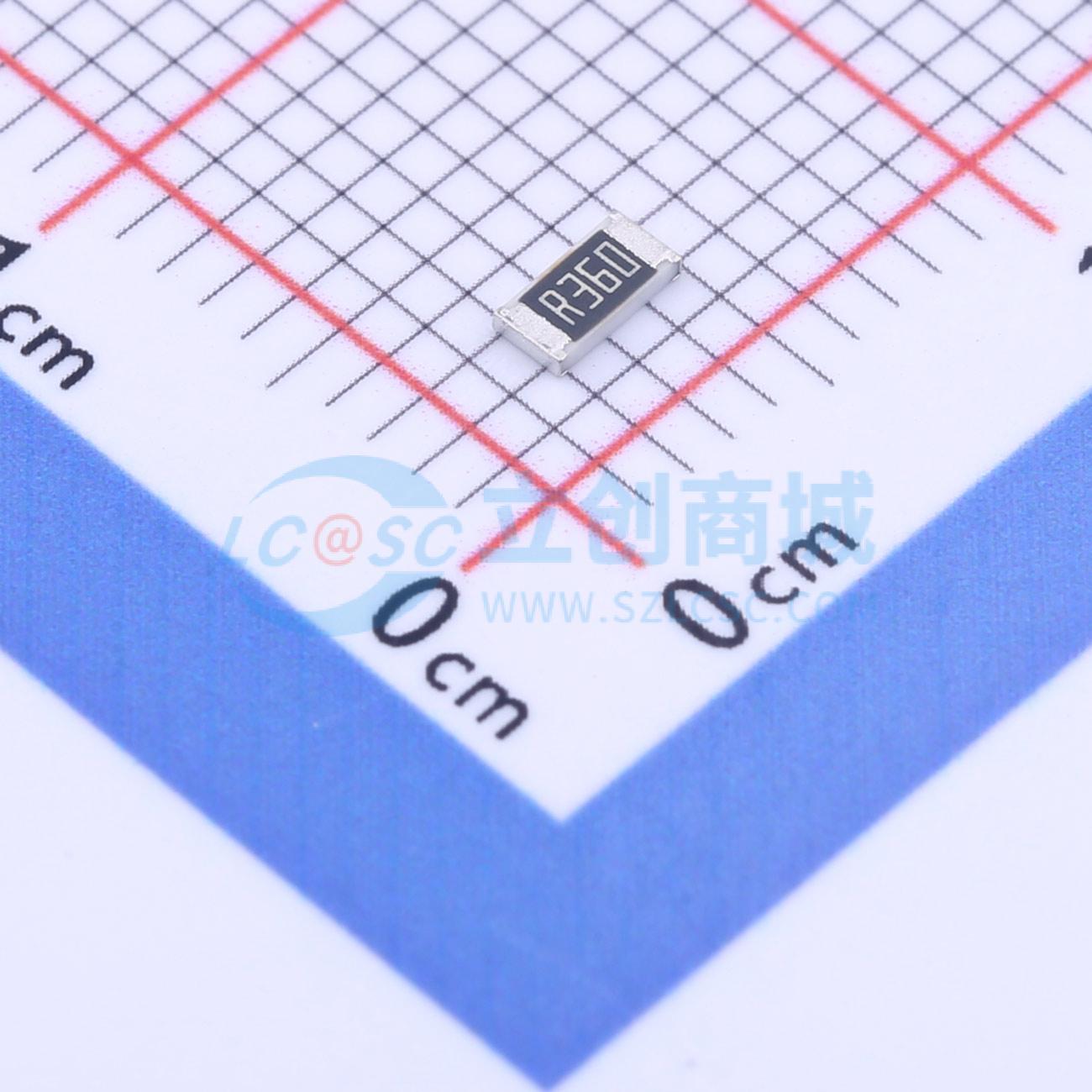 点击查看大图 FRL1206JR360TS实物图