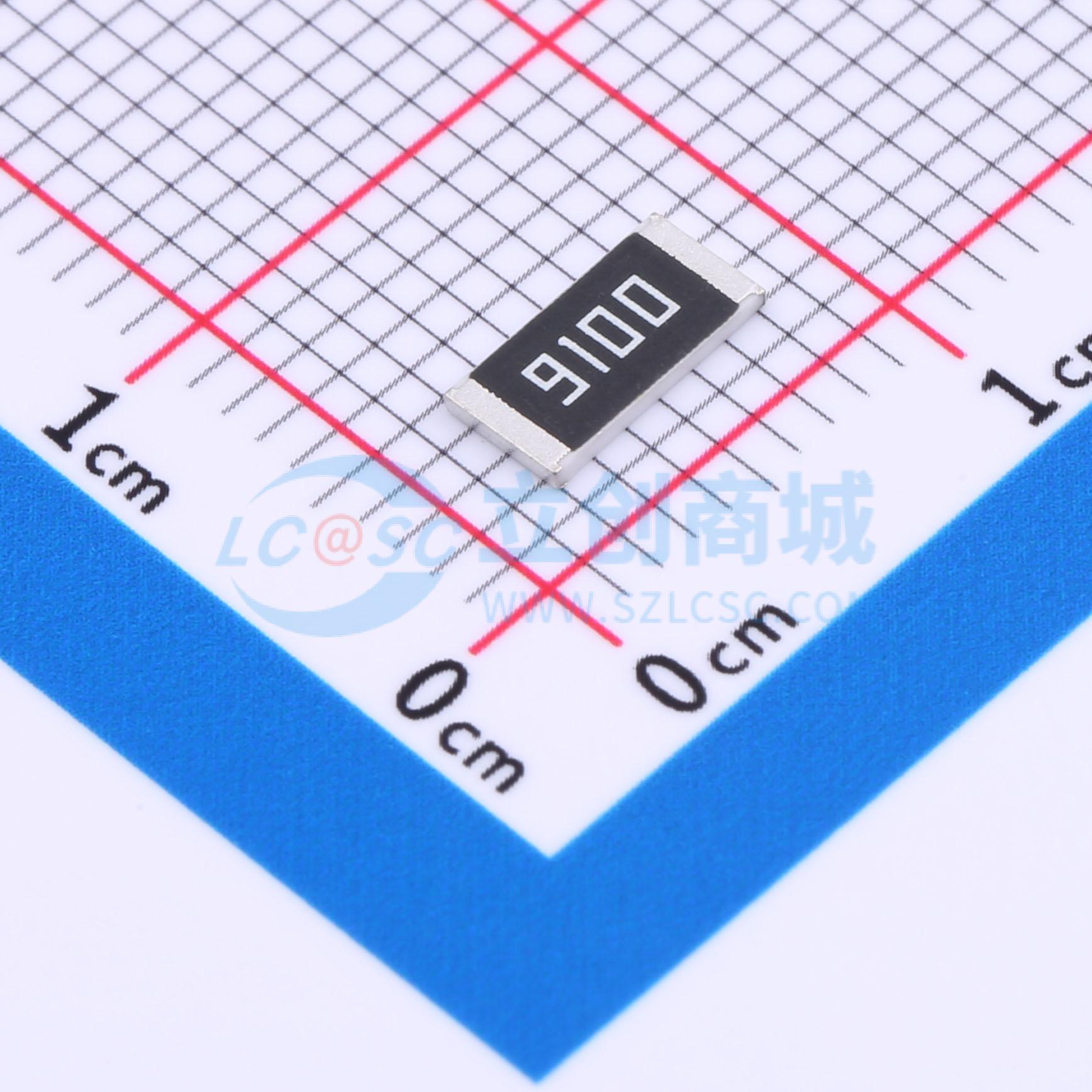 点击查看大图 FRC2512F9100TS实物图