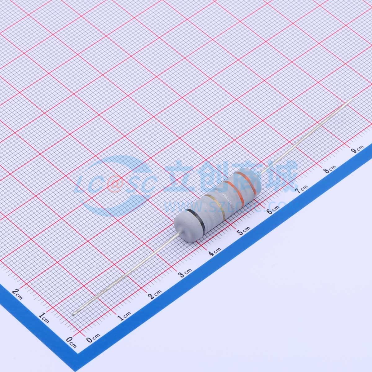 点击查看大图 KNP5W-0Ω33±5%-CP实物图