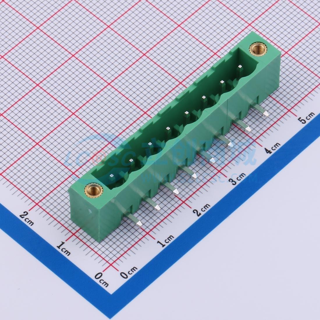 点击查看大图 MX2EDGRM-5.08-08P-GN01-Cu-A实物图