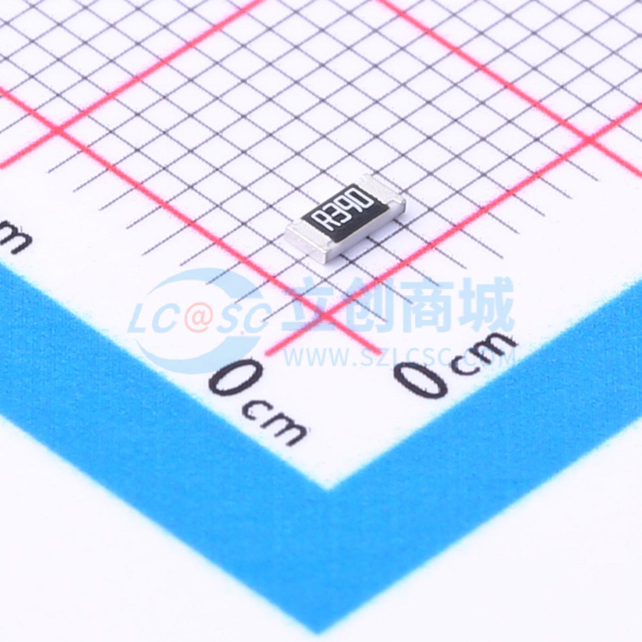 点击查看大图 HoCS1206-390mR-1%-TCR200实物图