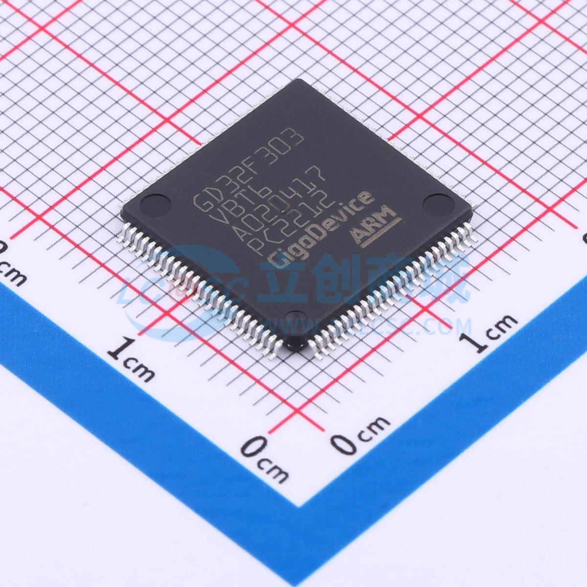 点击查看大图 GD32F303VBT6实物图