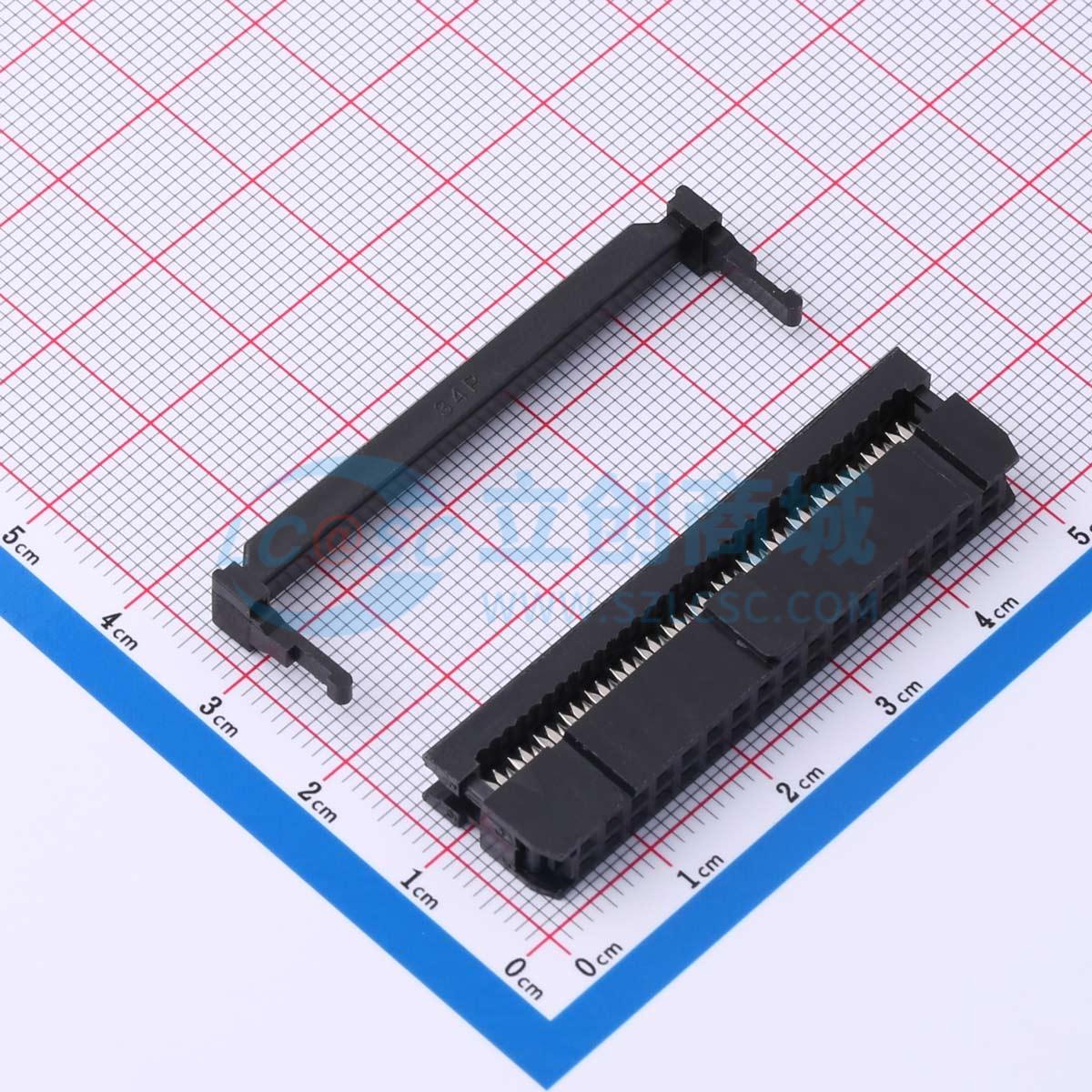 点击查看大图 FC-2.54-34P实物图