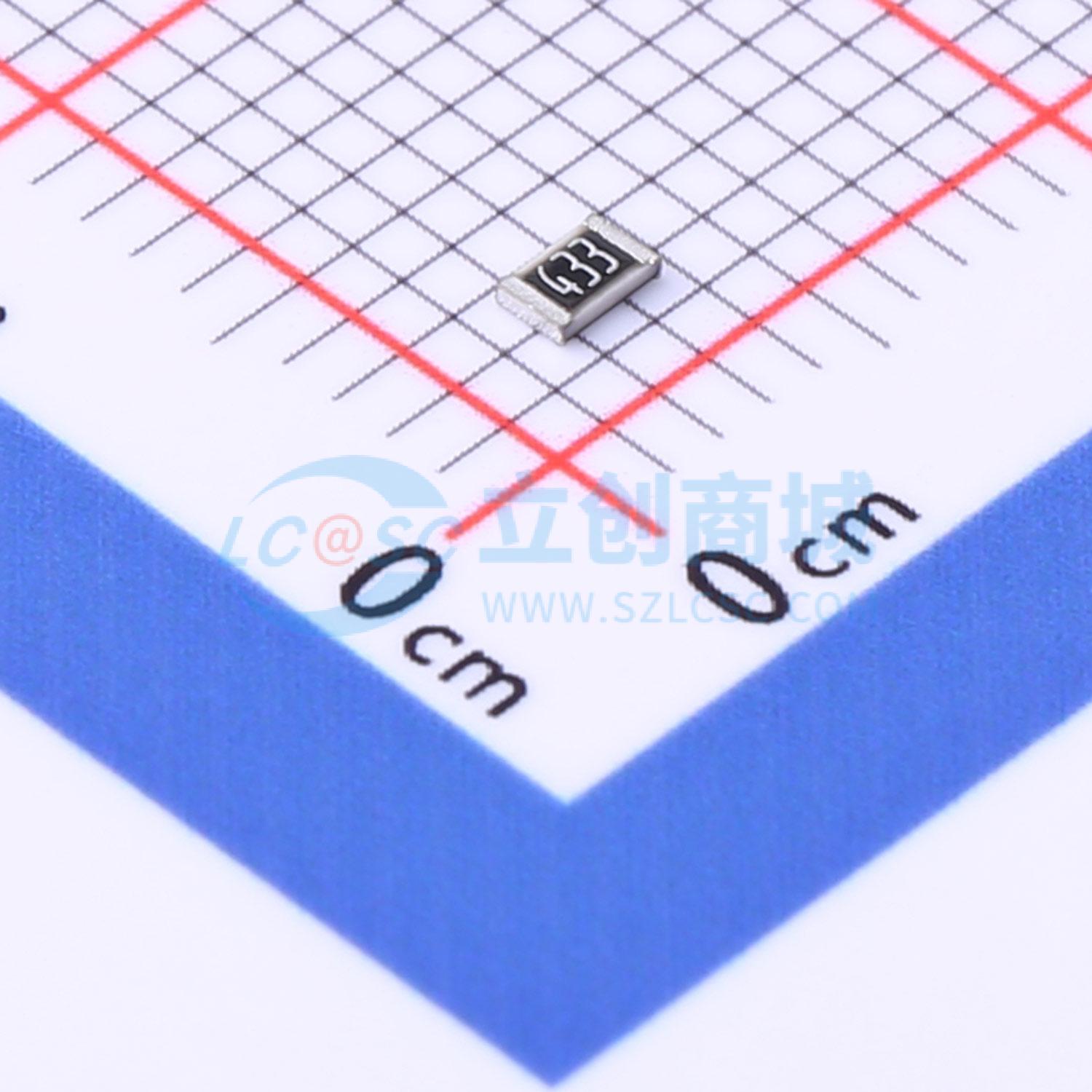 点击查看大图 PTFR0805B43K0P9实物图