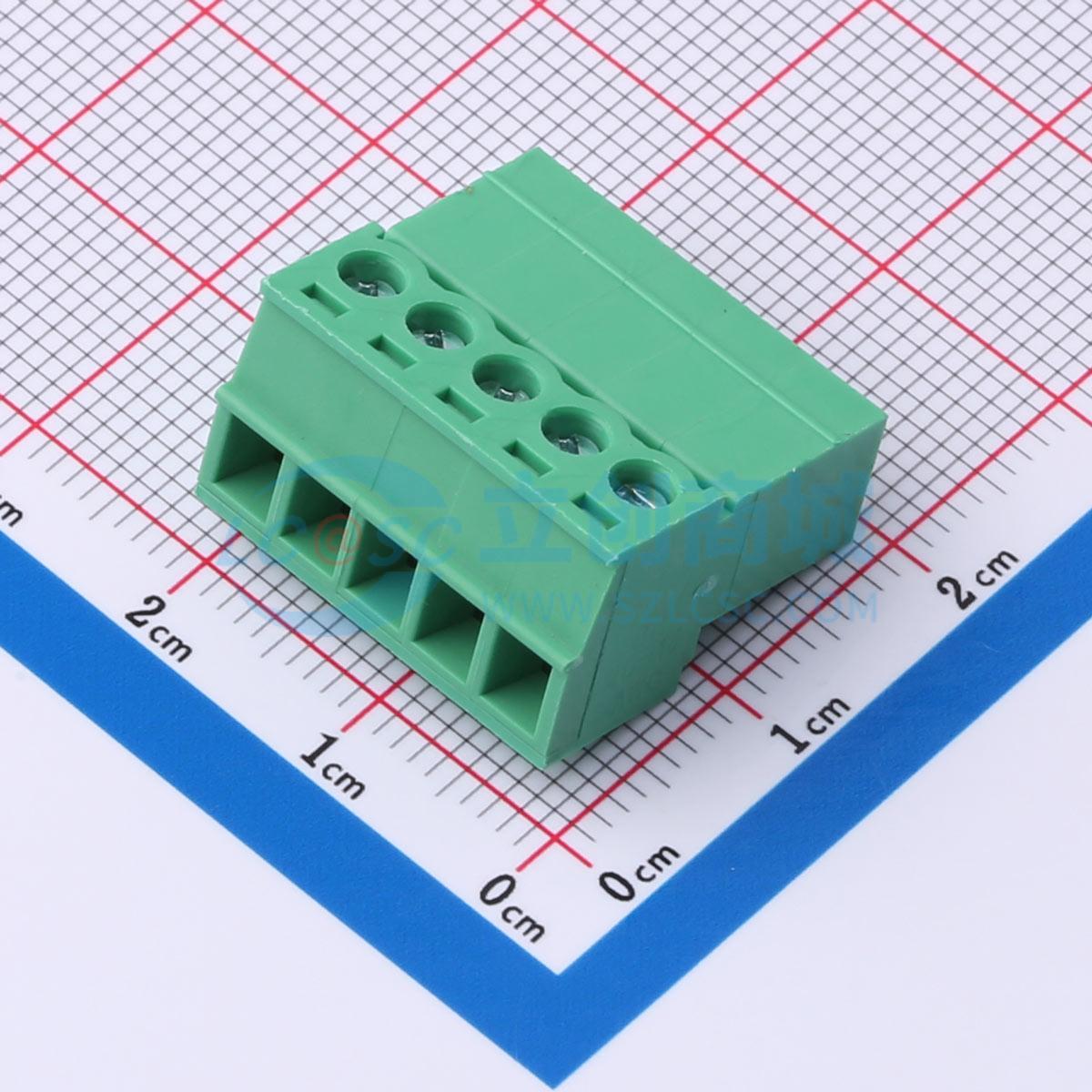 点击查看大图 MX15EDGRK-3.81-05P-GN01-Cu-Y-A实物图