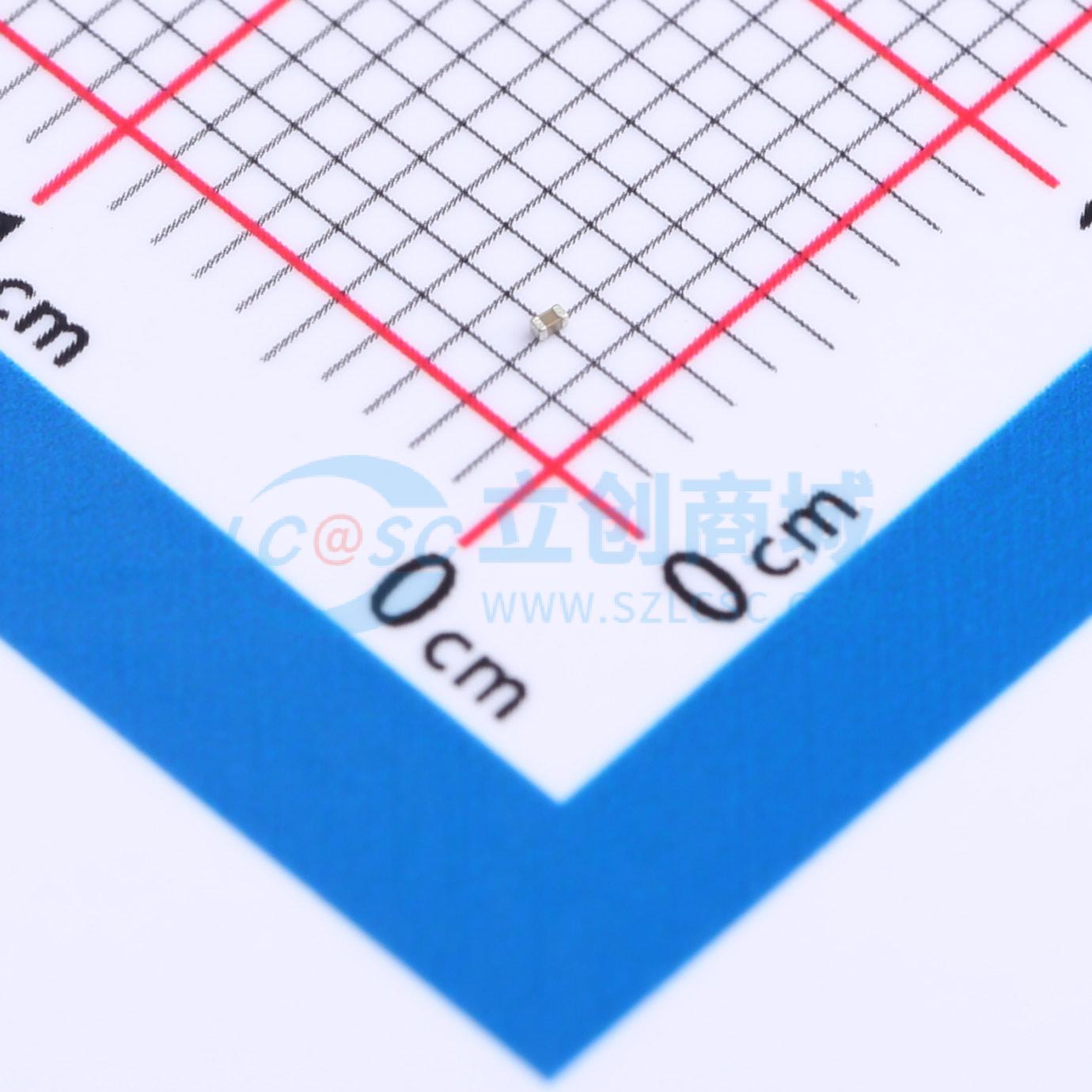 点击查看大图 FCC0201X105K6R3ZT实物图