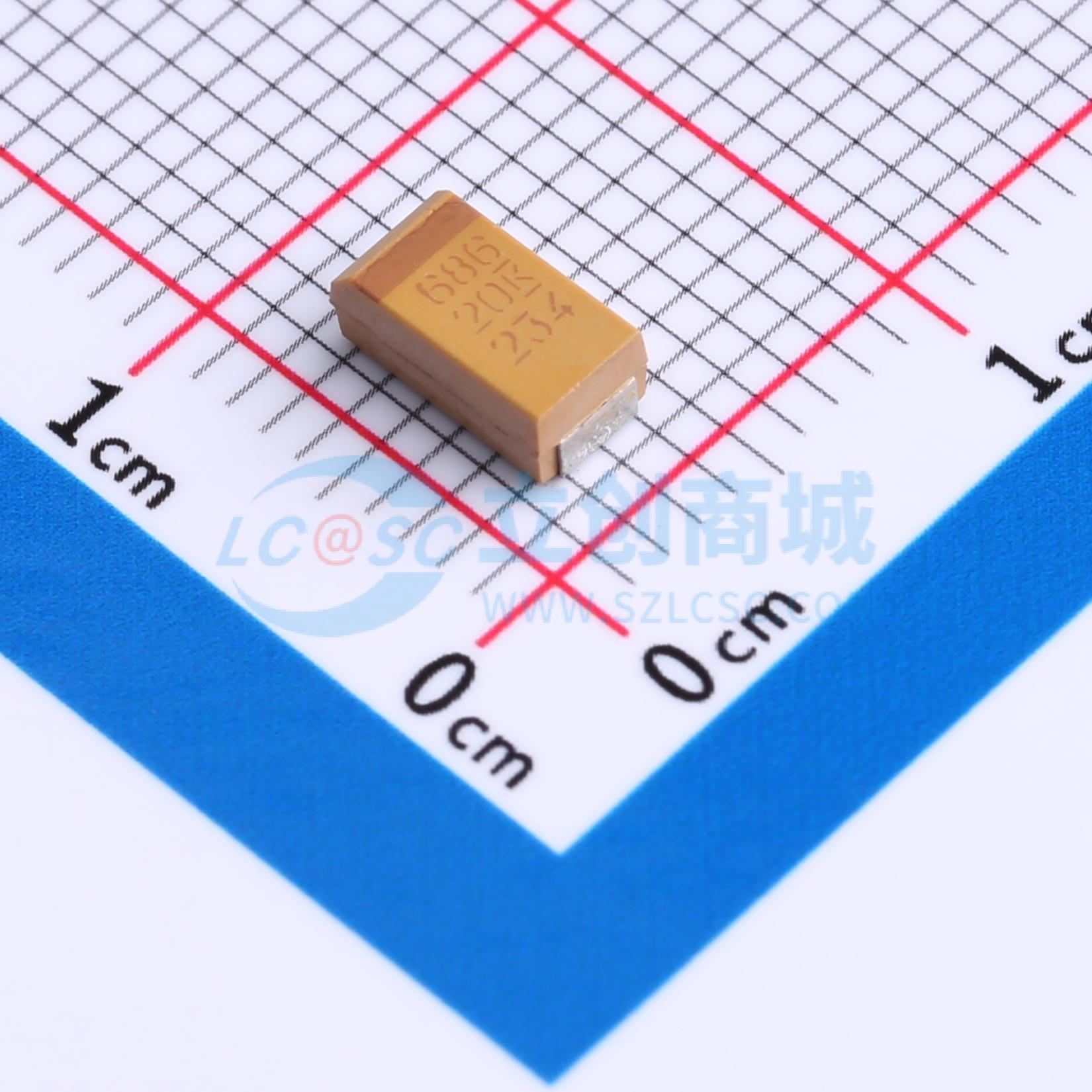 点击查看大图 T491C686K020AT实物图