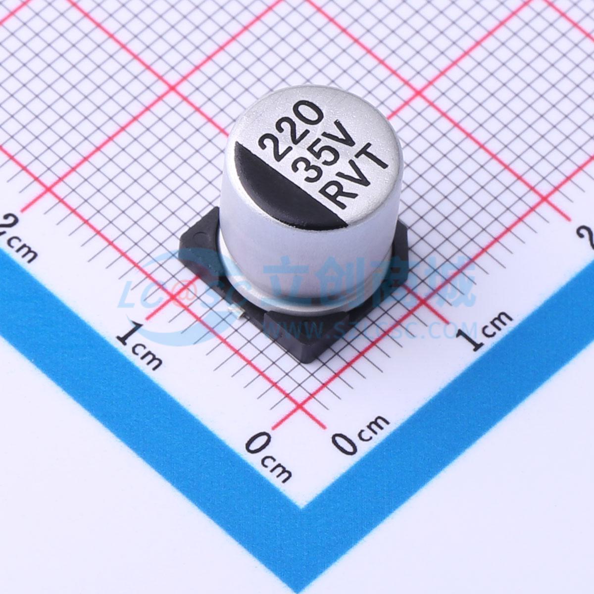 点击查看大图 RVT1V221M1010实物图