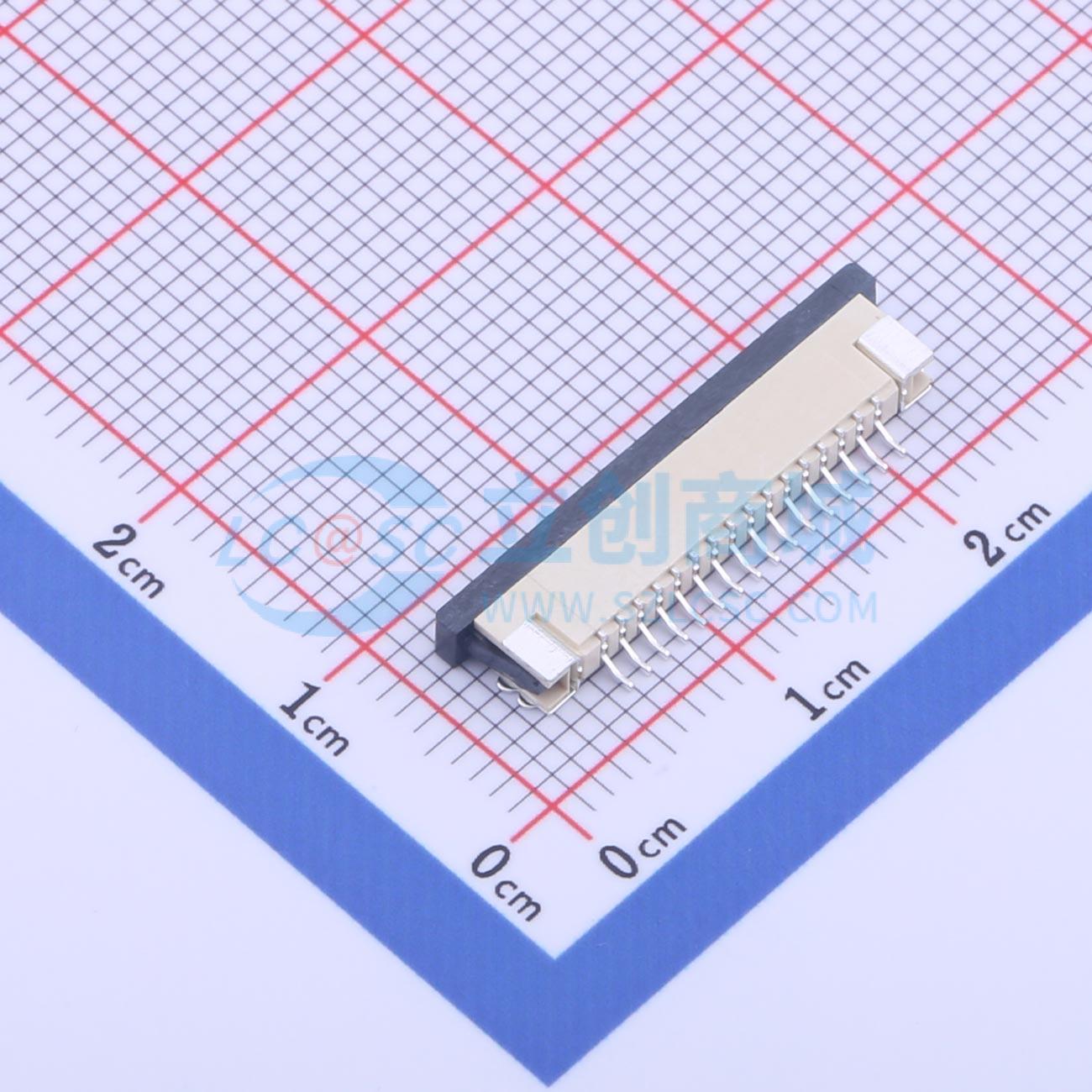 点击查看大图 KH-CL1.0-H2.5-16PIN实物图