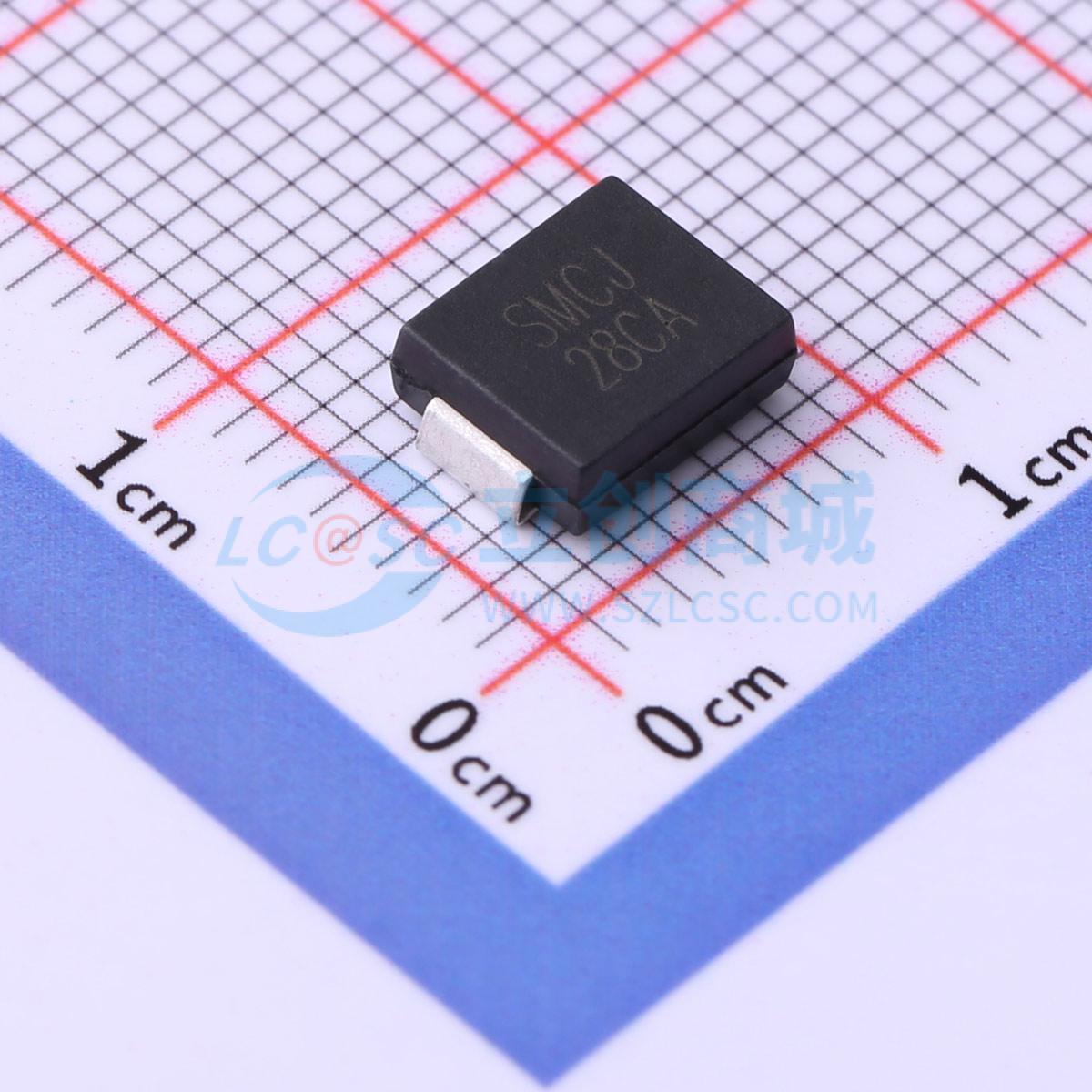 点击查看大图 SMCJ28CA实物图