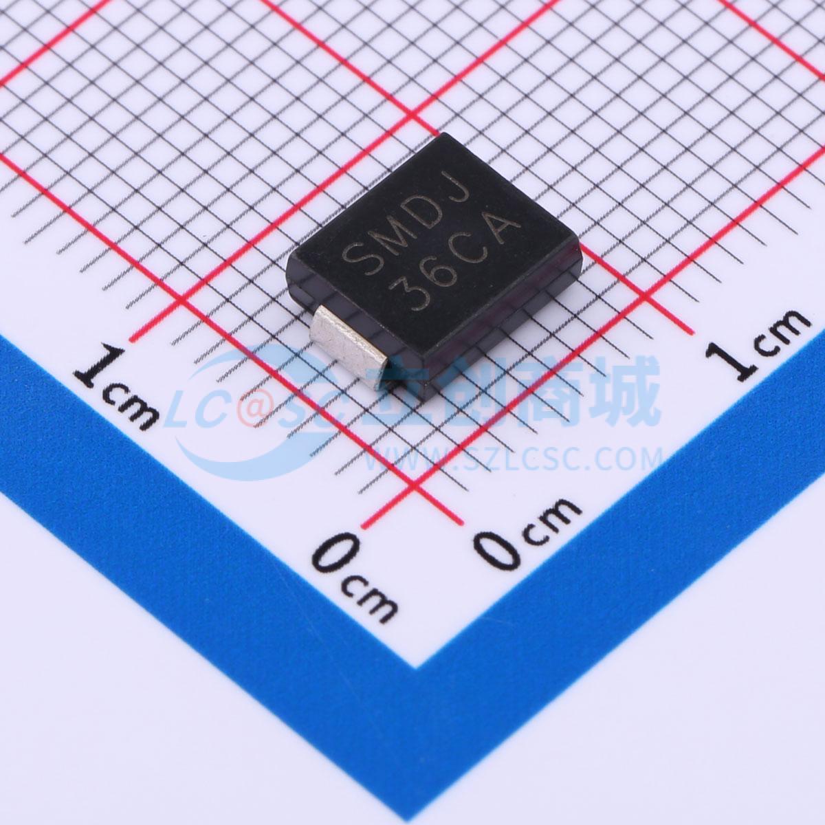 点击查看大图 SMDJ36CA实物图