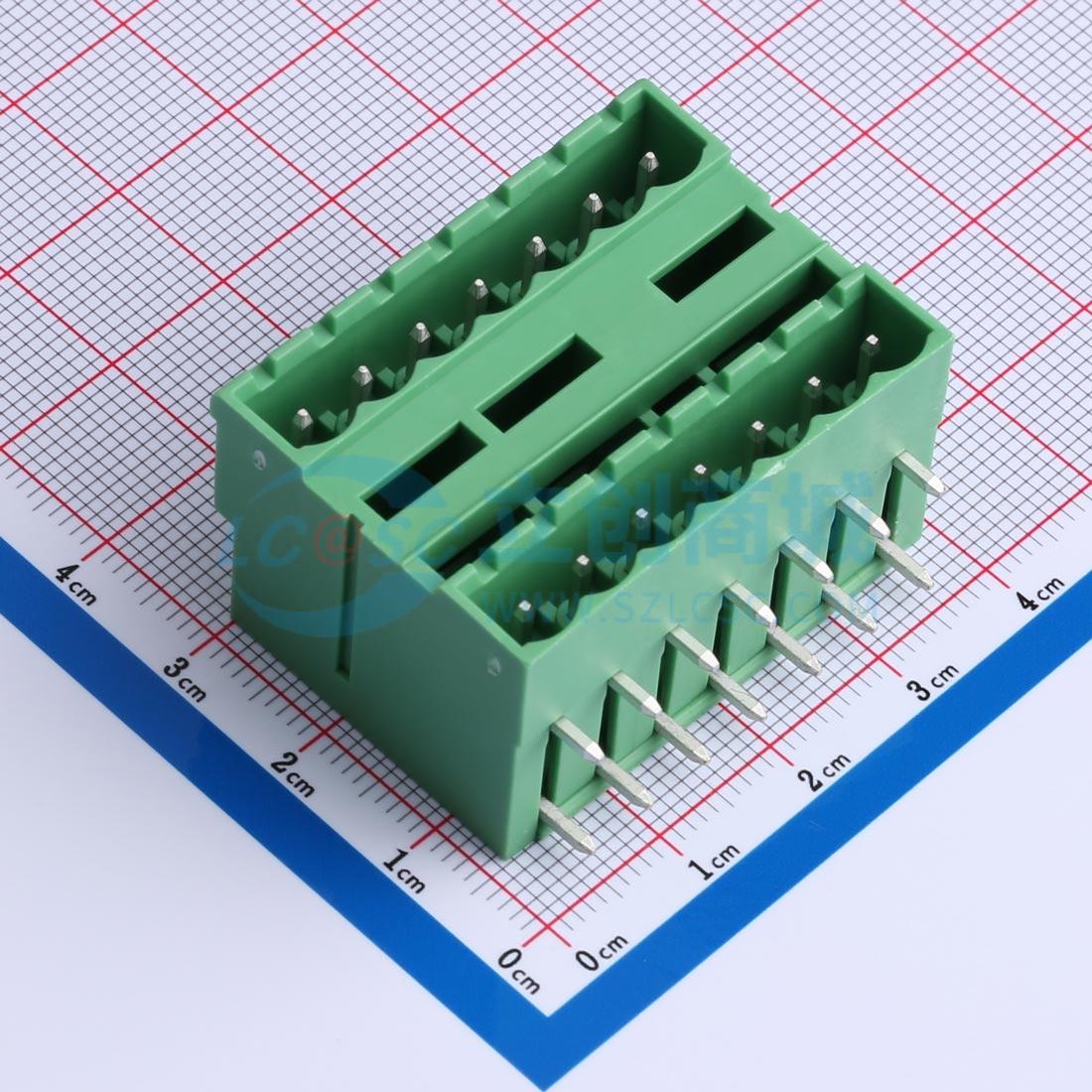 点击查看大图 DB2ERH-5.08-2*7P-GN实物图