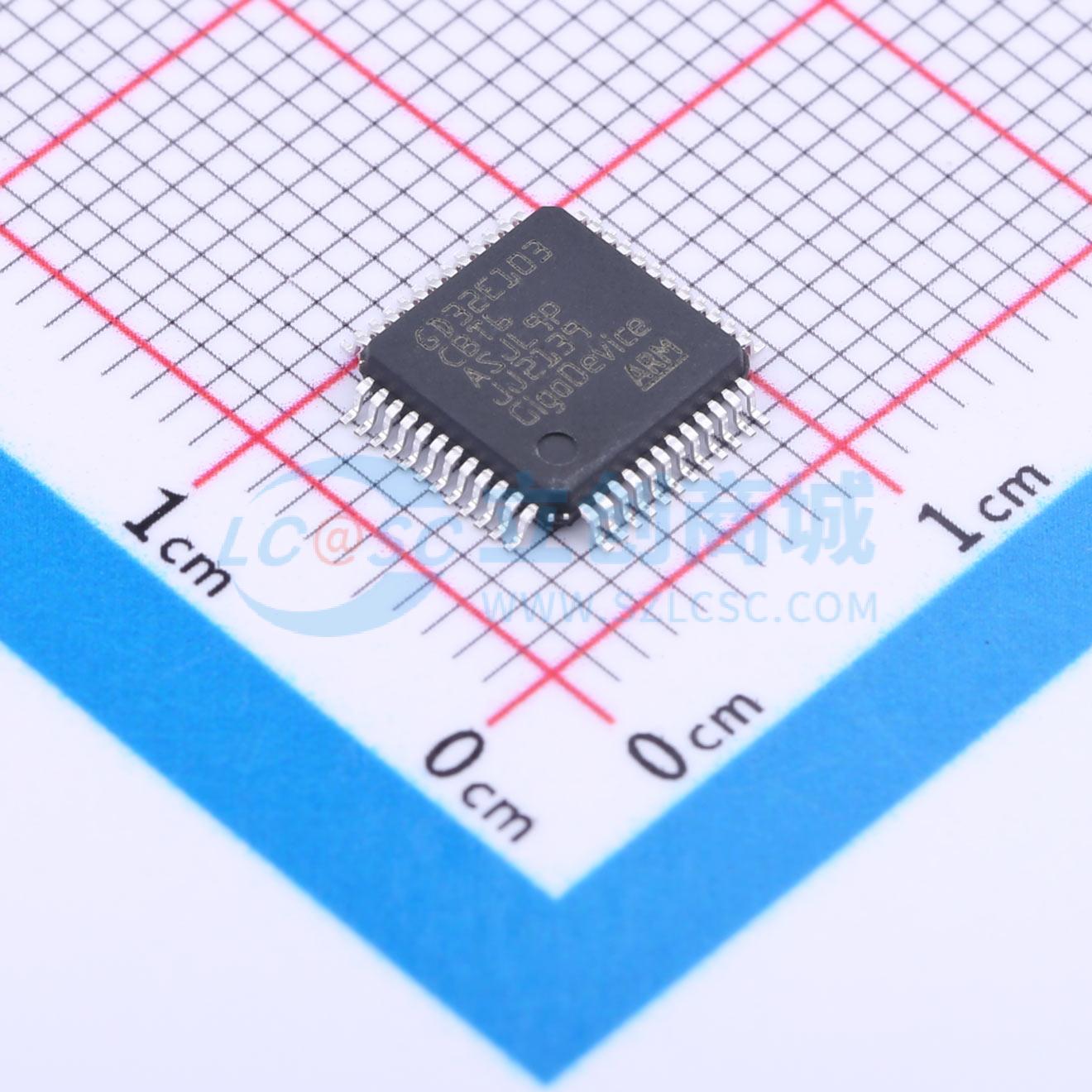 点击查看大图 GD32E103CBT6实物图