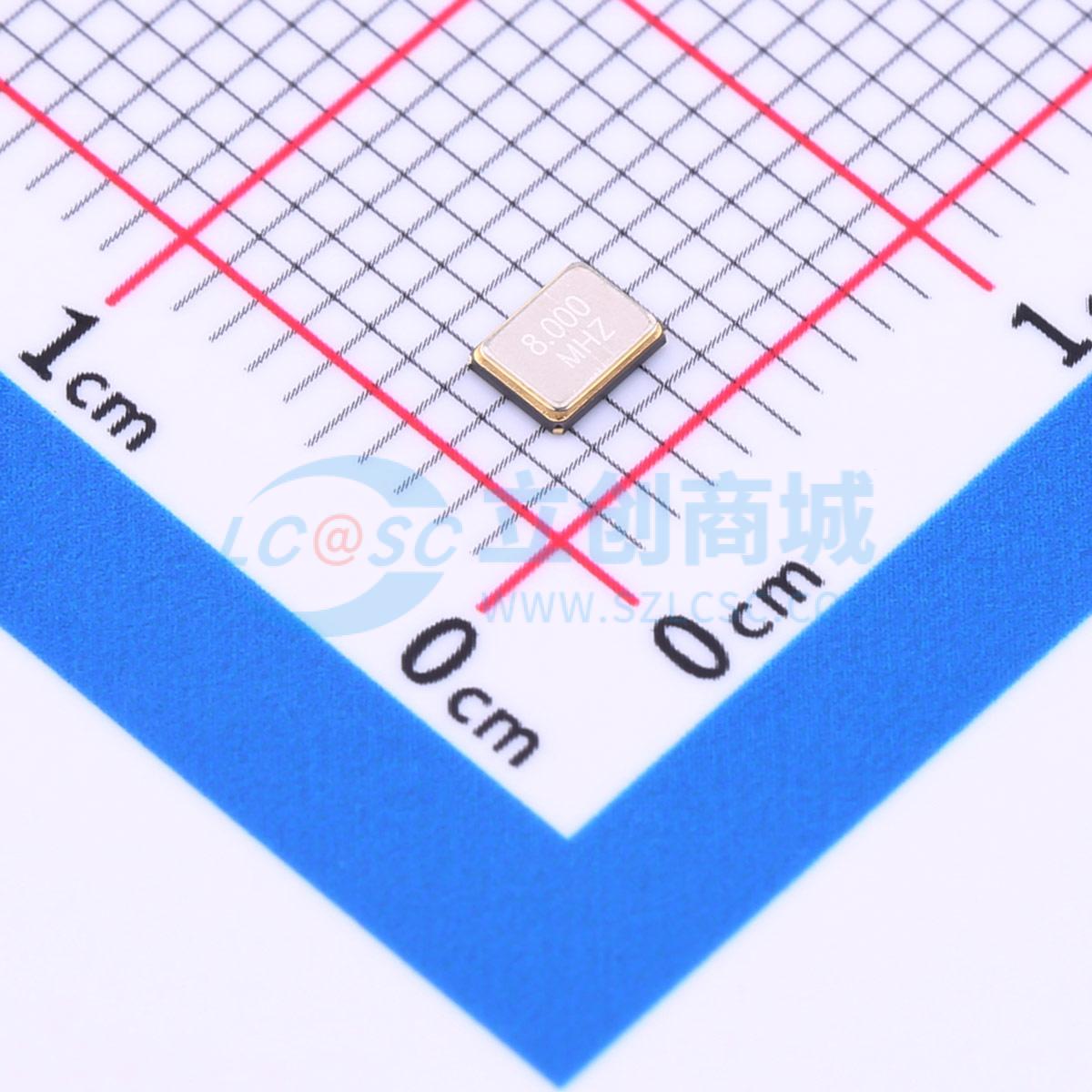 点击查看大图 3225 8M 12PF 10PPM实物图