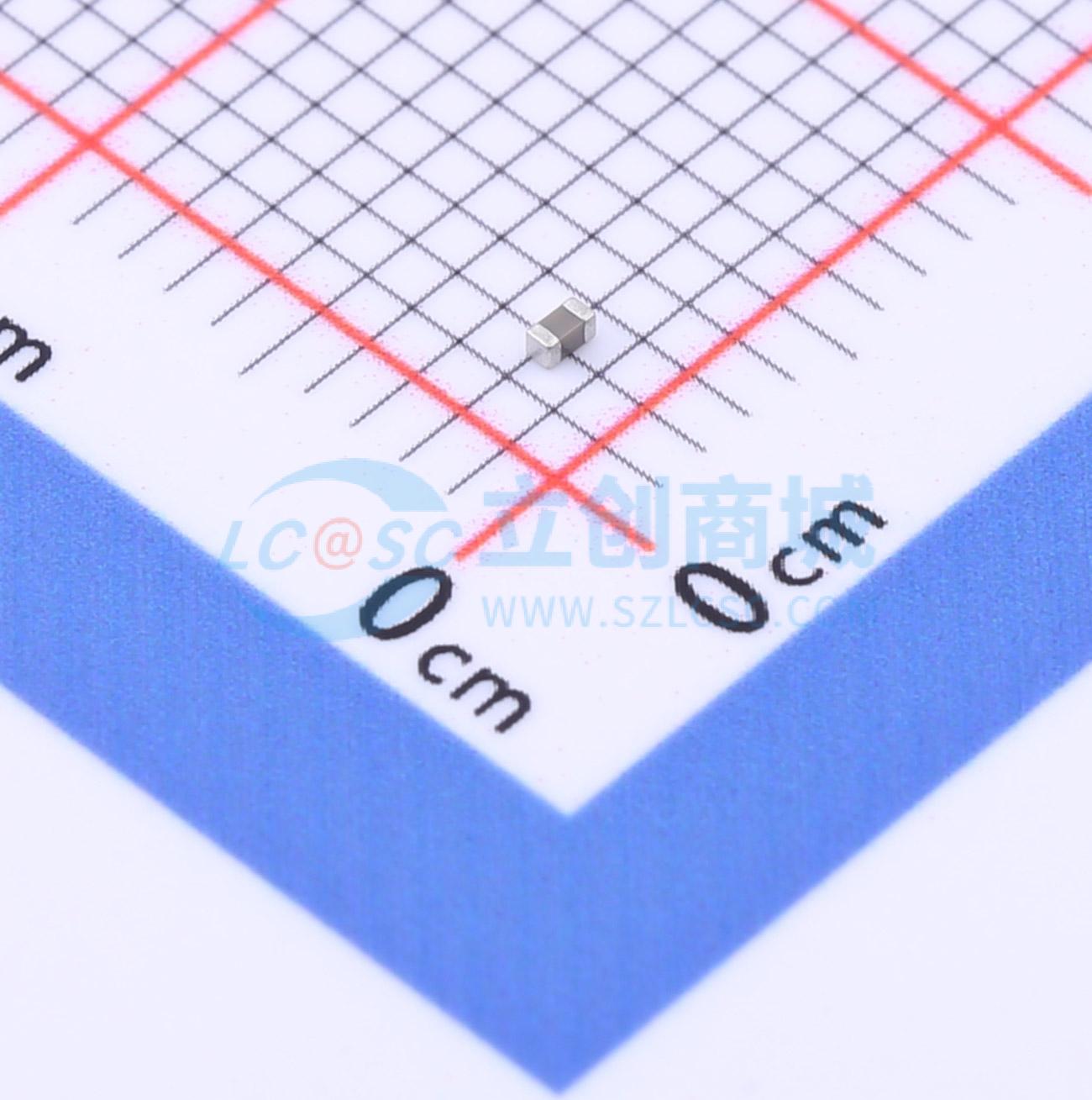 点击查看大图 0402X474K500CT实物图