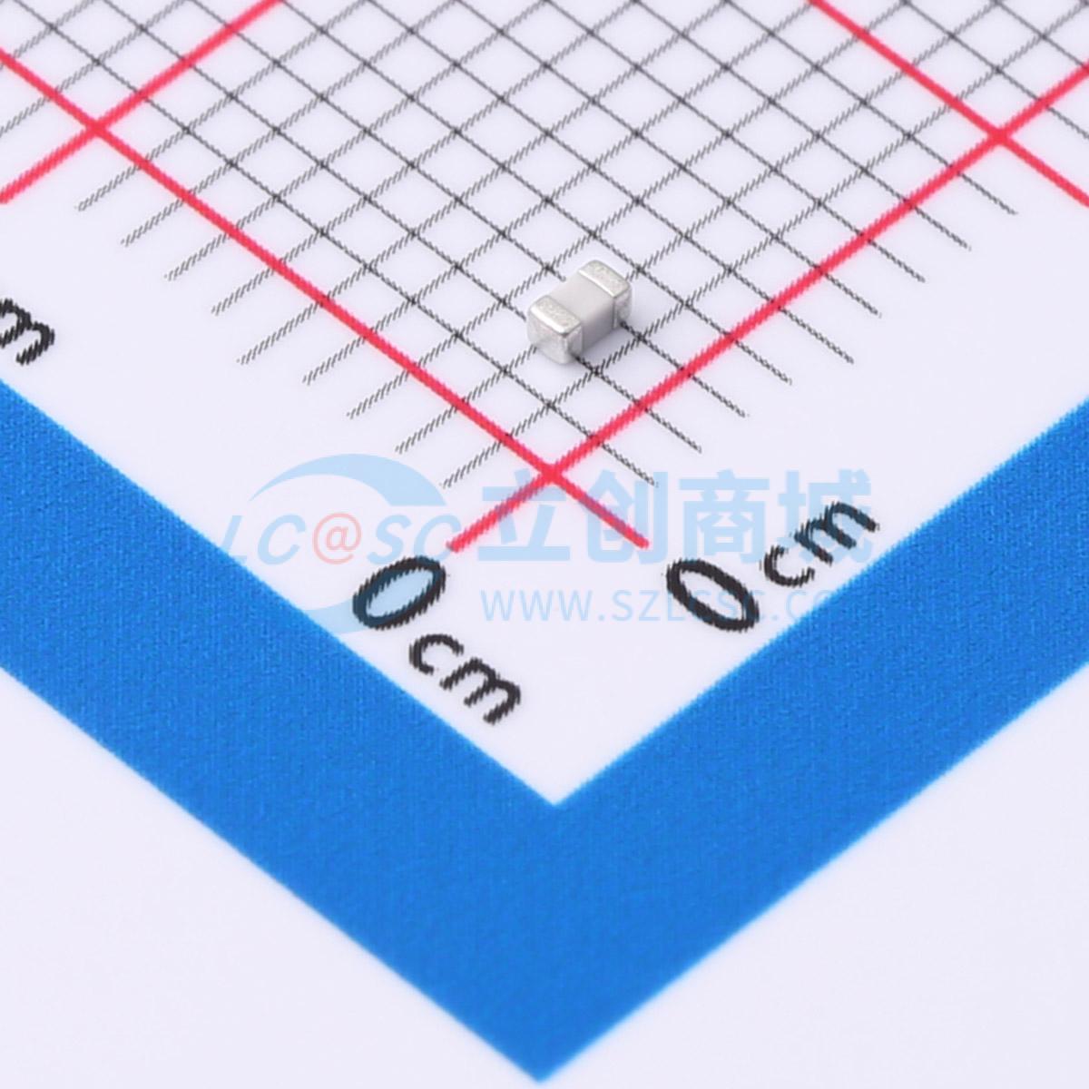 点击查看大图 CC0603JRNPO0BN821实物图