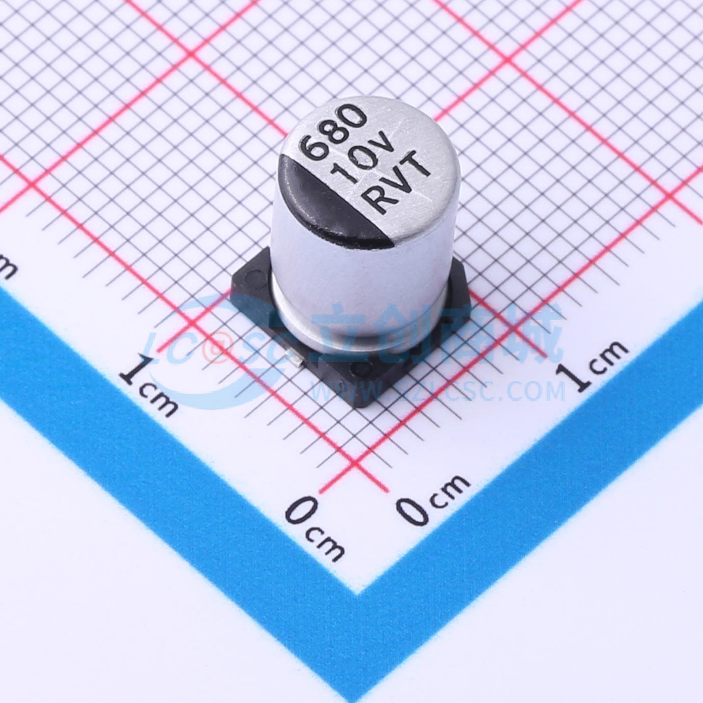 点击查看大图 RVT1A681M0810实物图