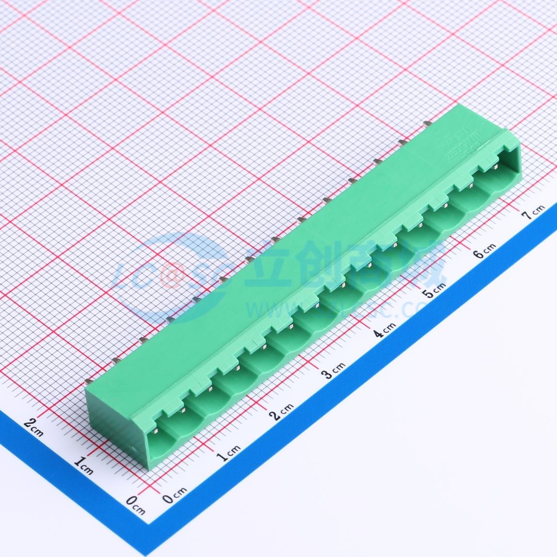 点击查看大图 MX2EDGVC-5.08-14P-GN01-Cu-A实物图