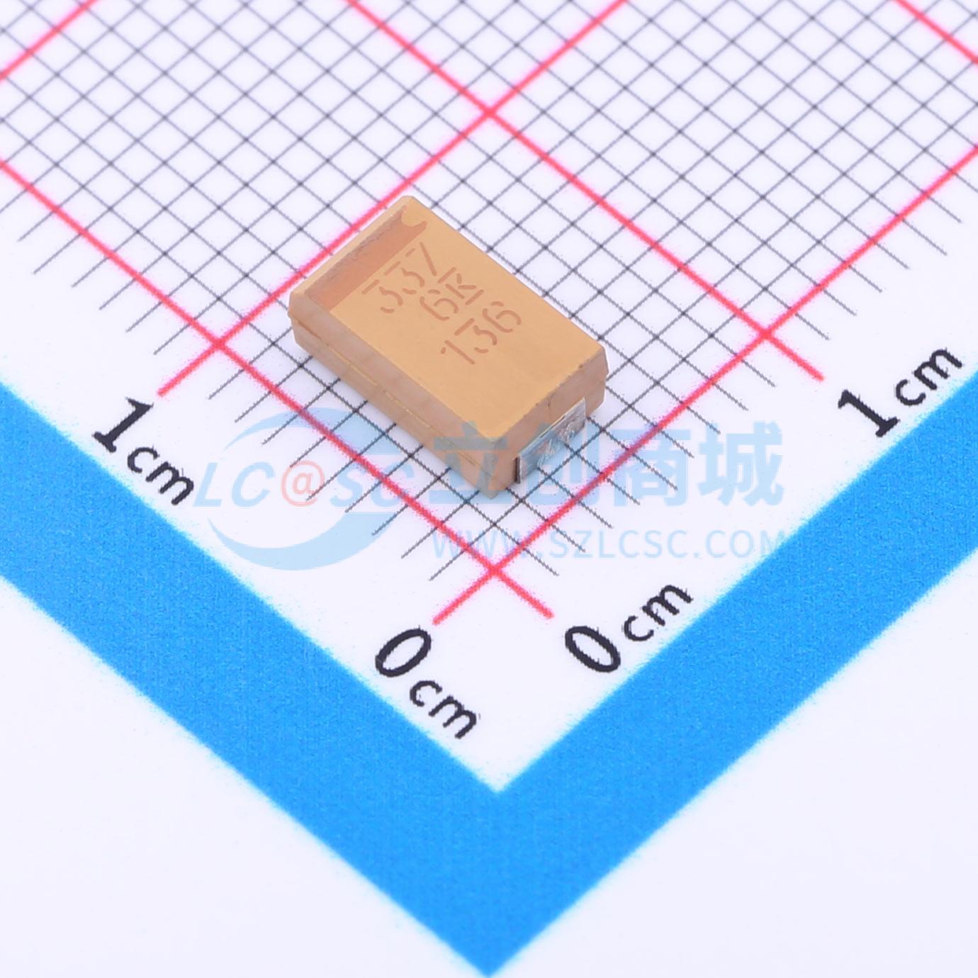 点击查看大图 T495D337M006ATE100实物图