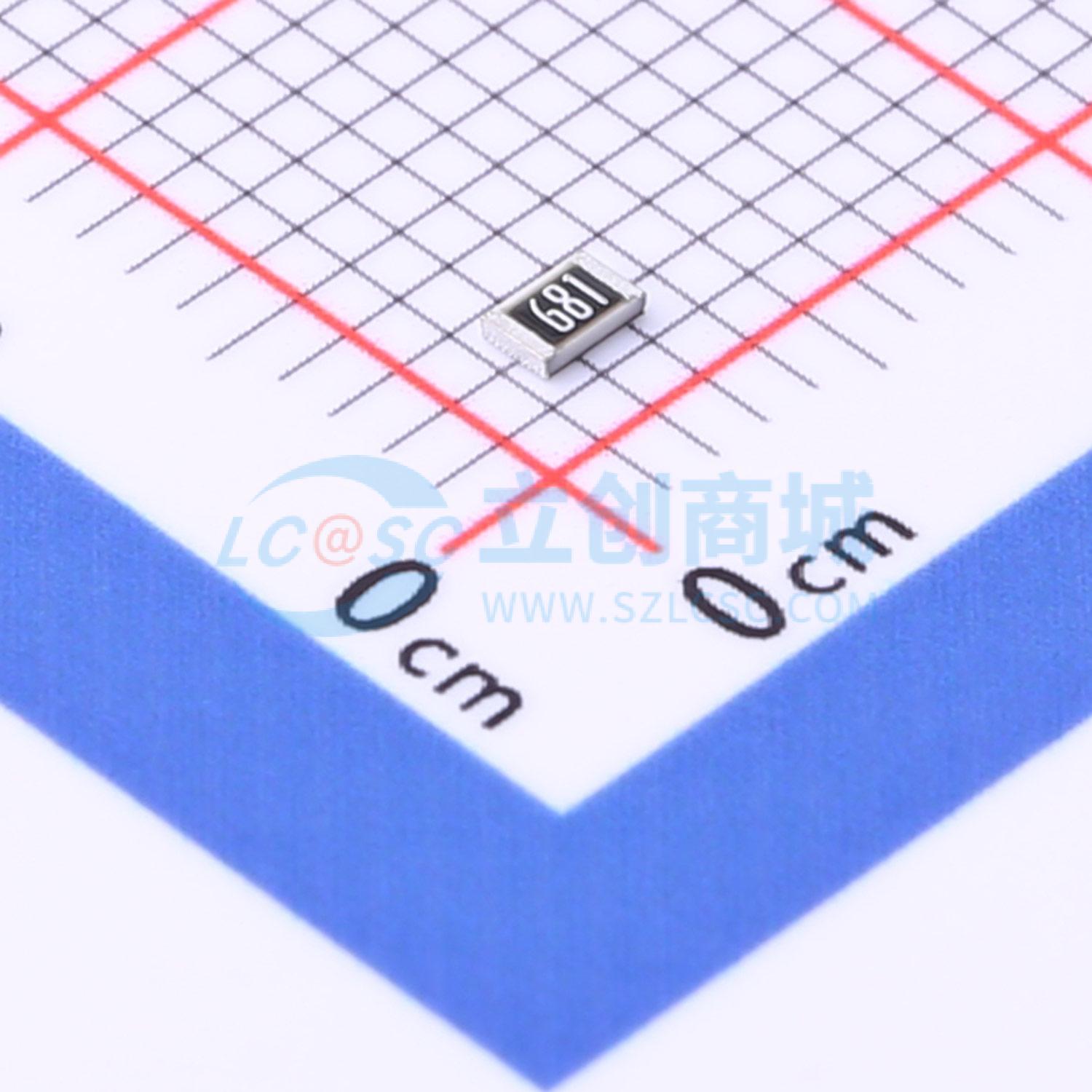 点击查看大图 PTFR0805B680RP9实物图