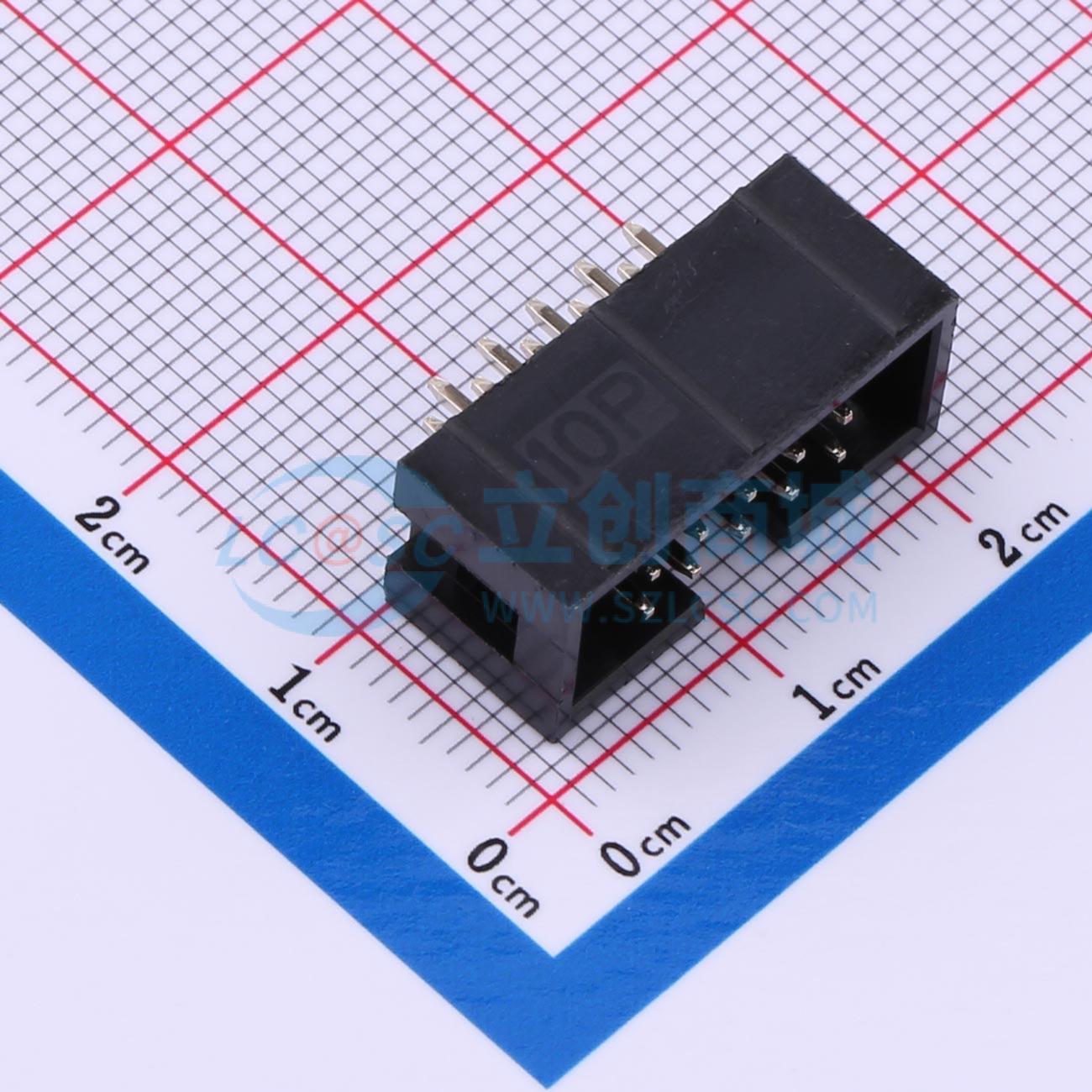 点击查看大图 KH-2.54PH180-2X5P-L8.9实物图