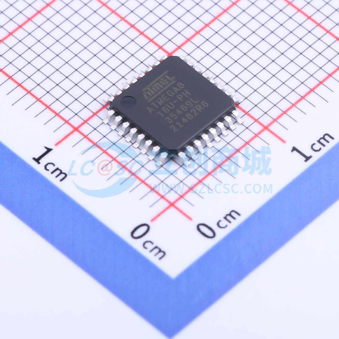 点击查看大图 ATMEGA8-16AUR实物图