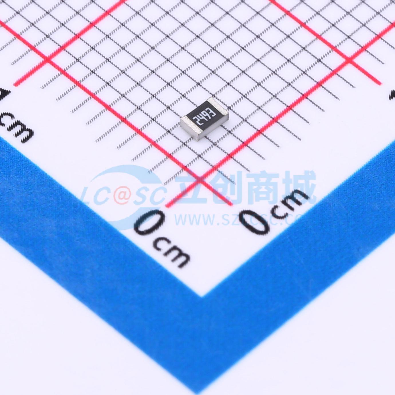 点击查看大图 TR0805D249KP0550Z实物图