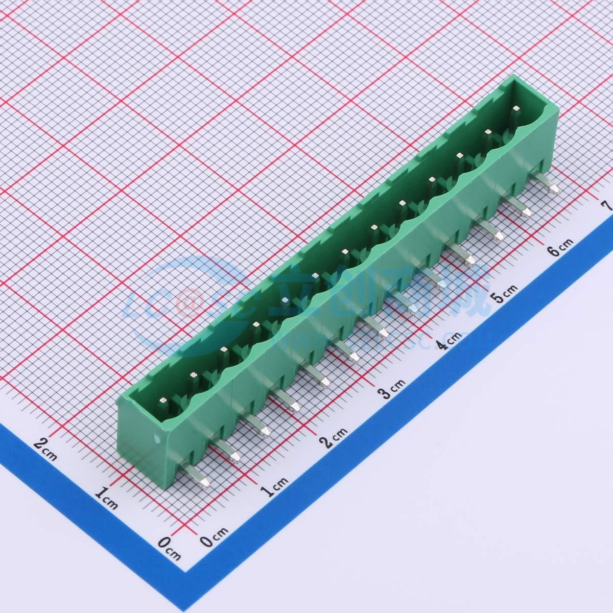 点击查看大图 MX2EDGRC-5.08-13P-GN01-Cu-A实物图