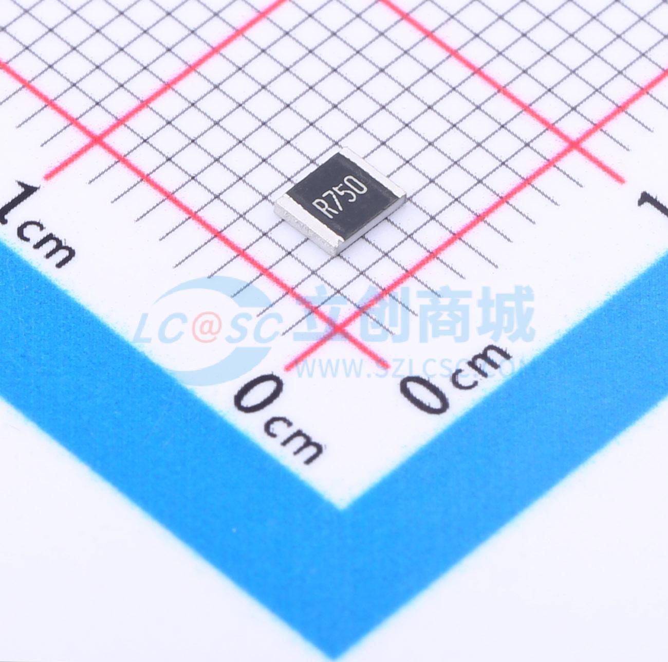 点击查看大图 HoRF1210-1/2W-750mR-1%实物图