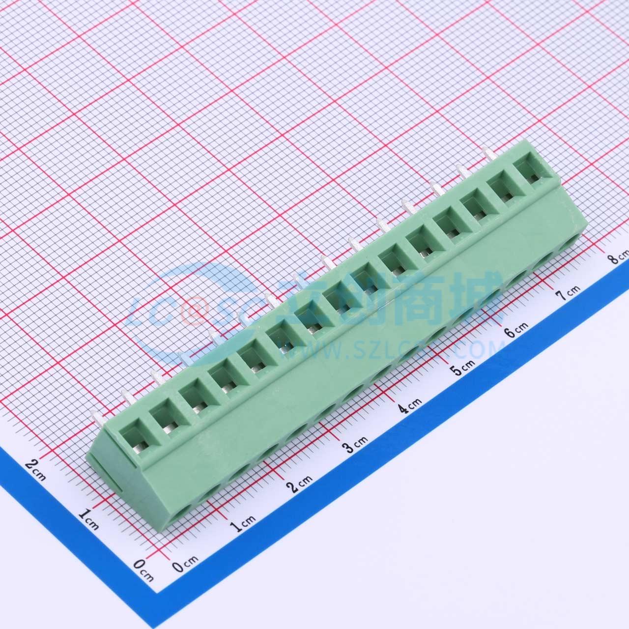 点击查看大图 DB128V-5.08-15P-GN-S实物图