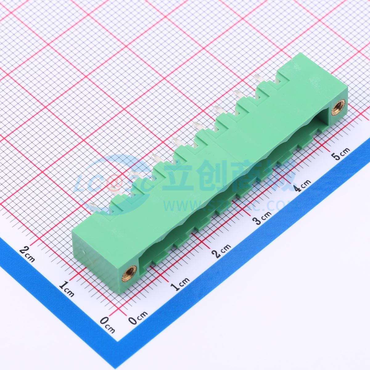 点击查看大图 MX2EDGVM-5.08-09P-GN01-Cu-A实物图