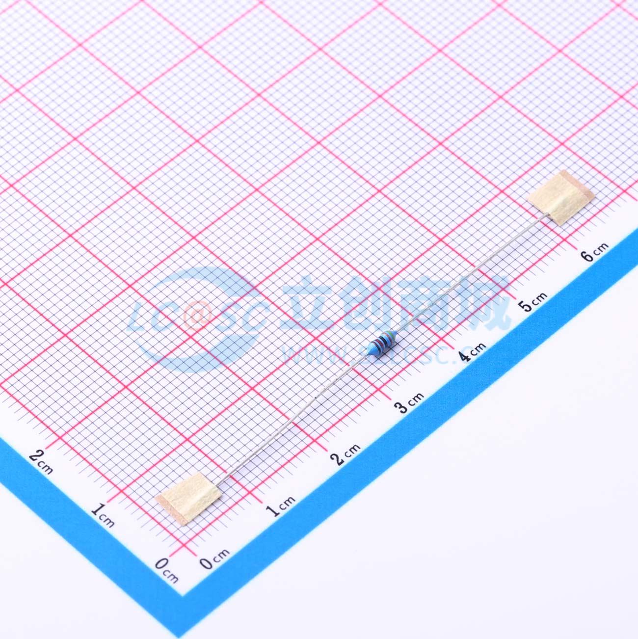 点击查看大图 MF1/8W-43K±1%-OT52实物图