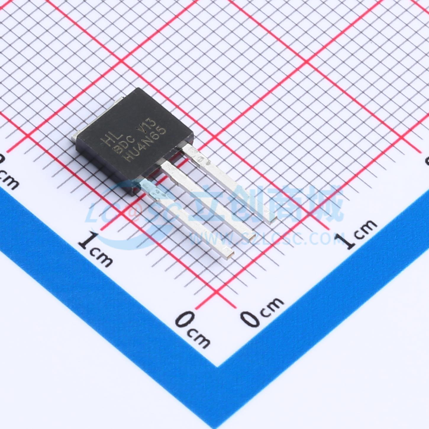 点击查看大图 HU4N65实物图
