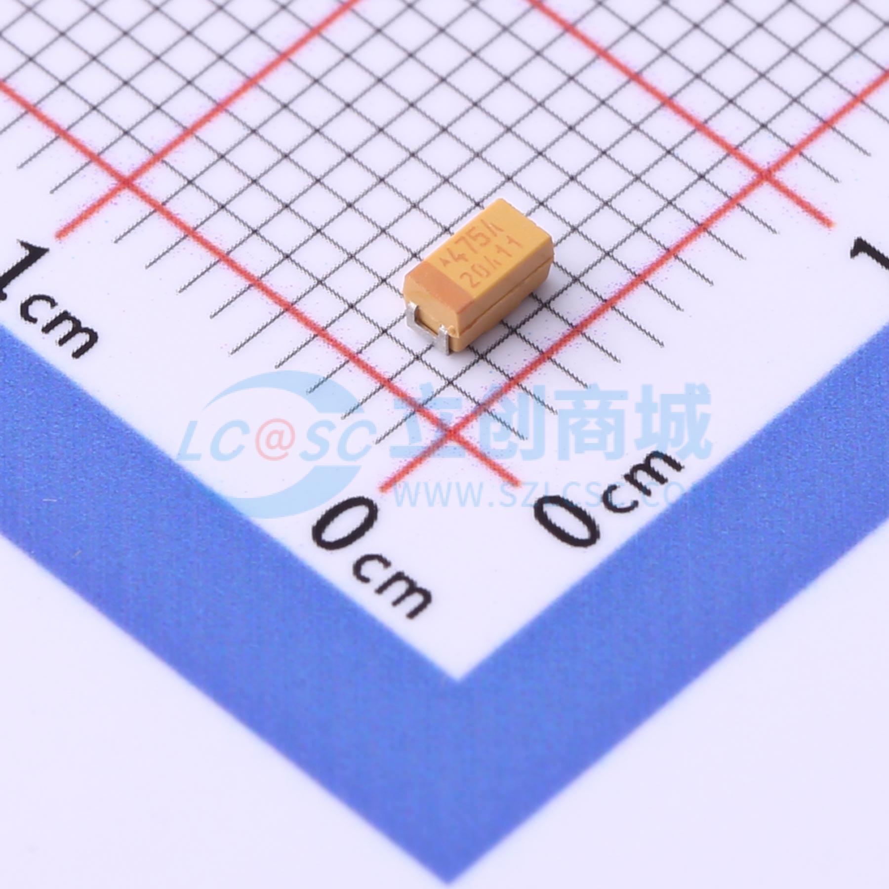 点击查看大图 TAJA475K010RNJ实物图