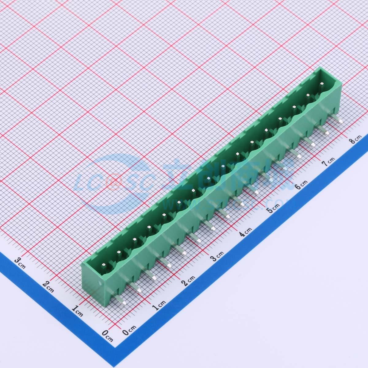 点击查看大图 MX2EDGRC-5.08-16P-GN01-Cu-A实物图