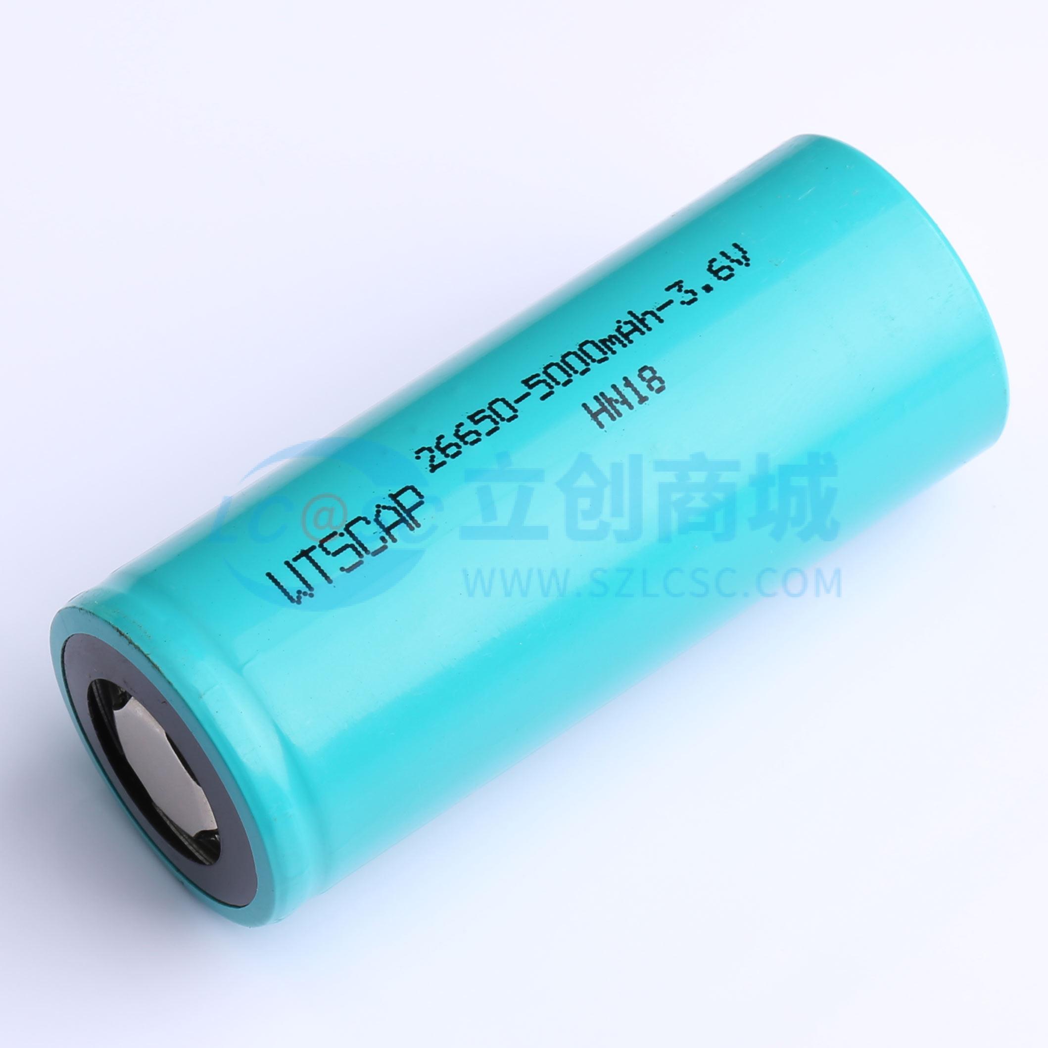 WTNR26650-5000mAh-3.6V实物图