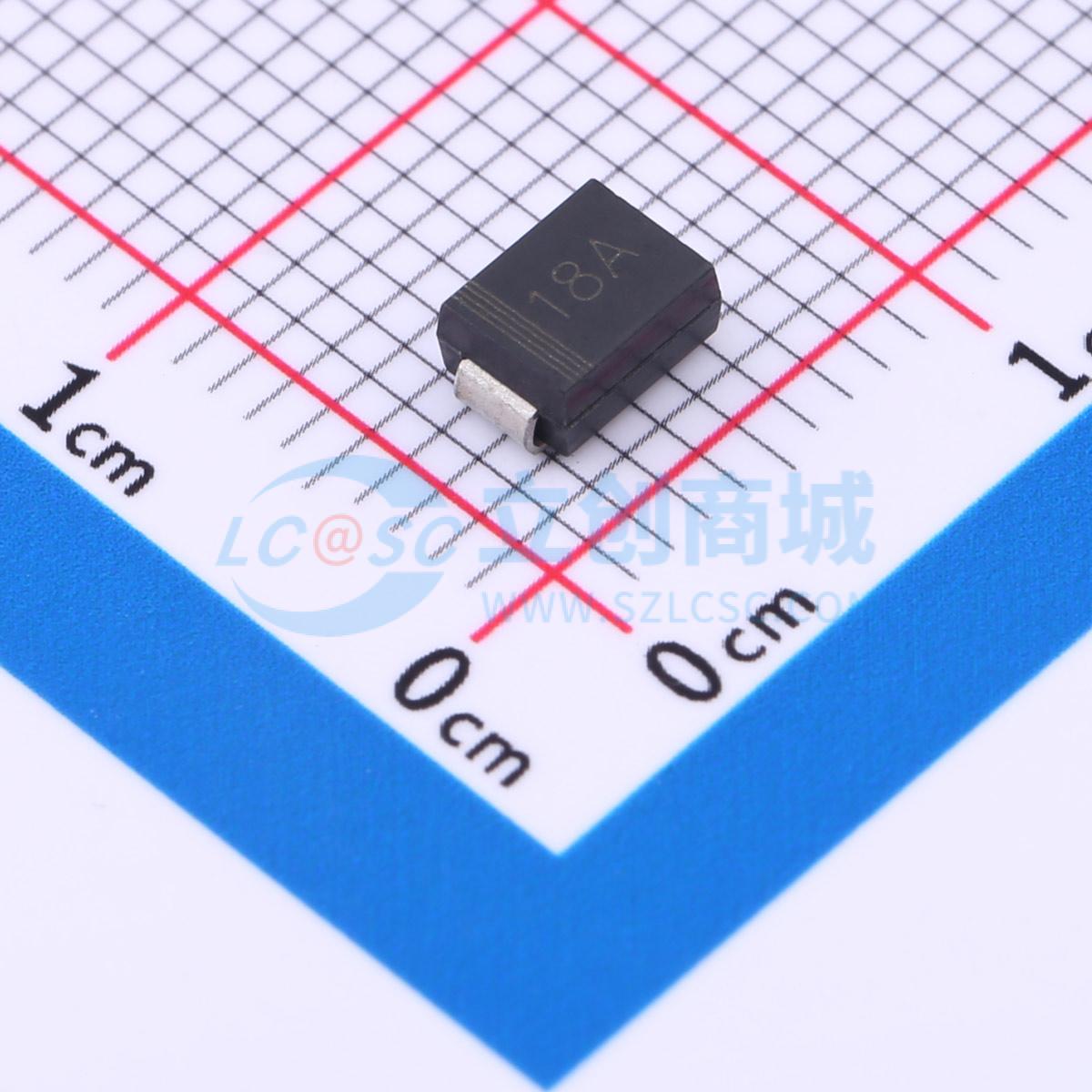 点击查看大图 P6SMB18A实物图