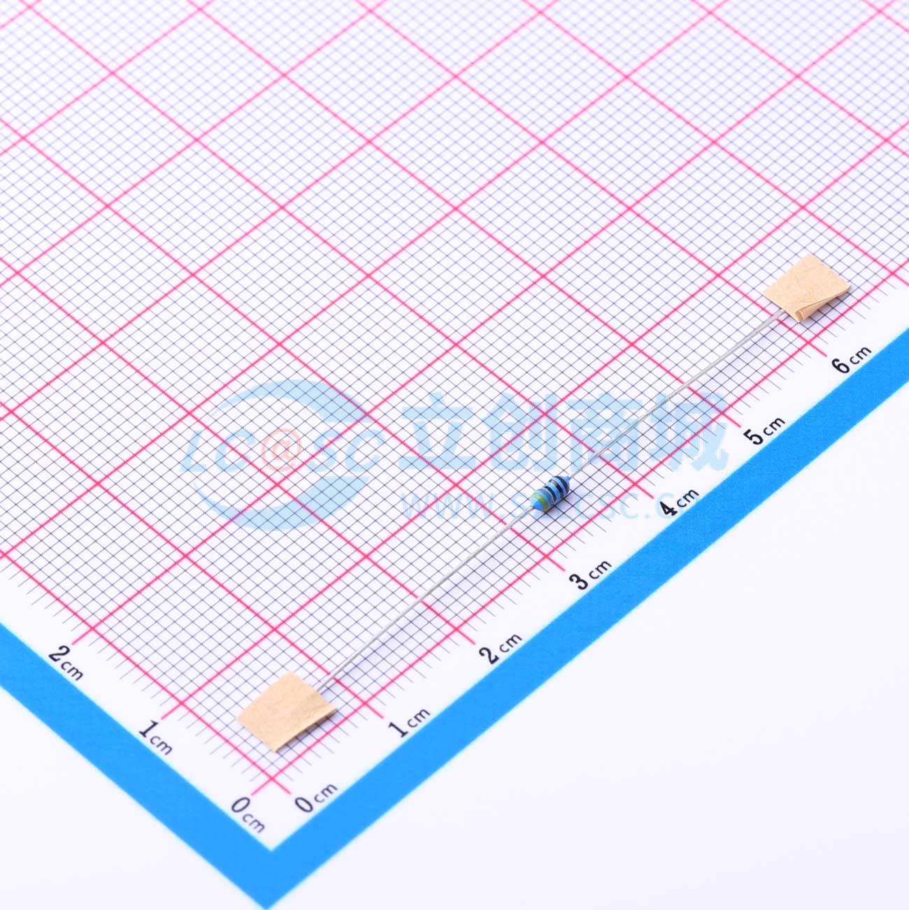 点击查看大图 MF1/8W-4K8±1%-OT52实物图