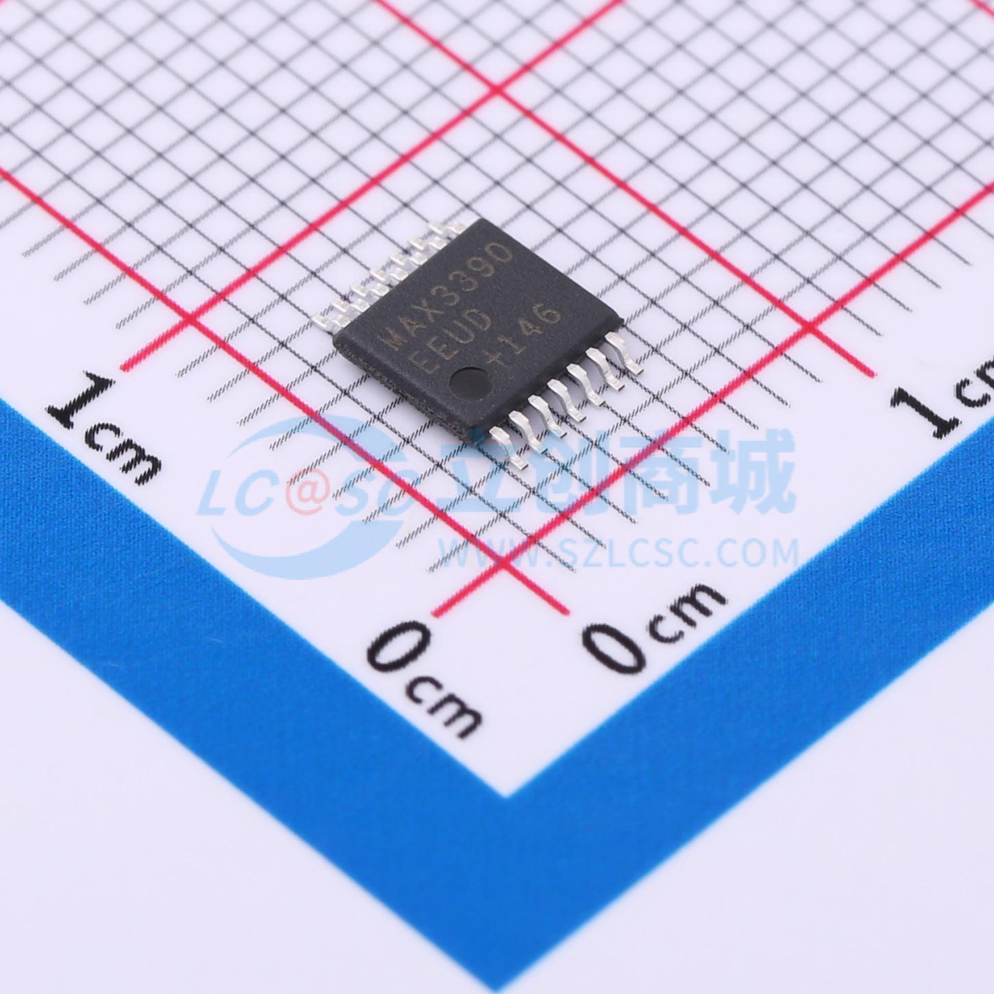 点击查看大图 MAX3390EEUD+T实物图