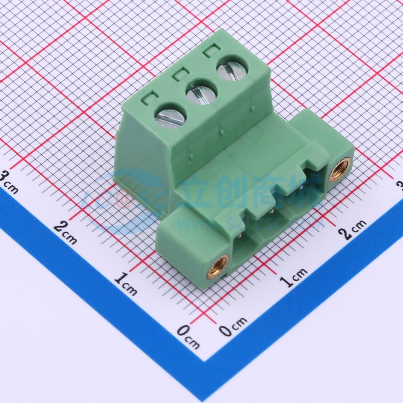 点击查看大图 DB2EKRP-5.08-3P-GN-S实物图