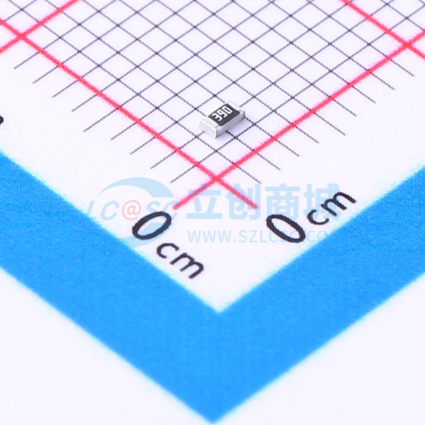 点击查看大图 FRC0603J390 TS实物图