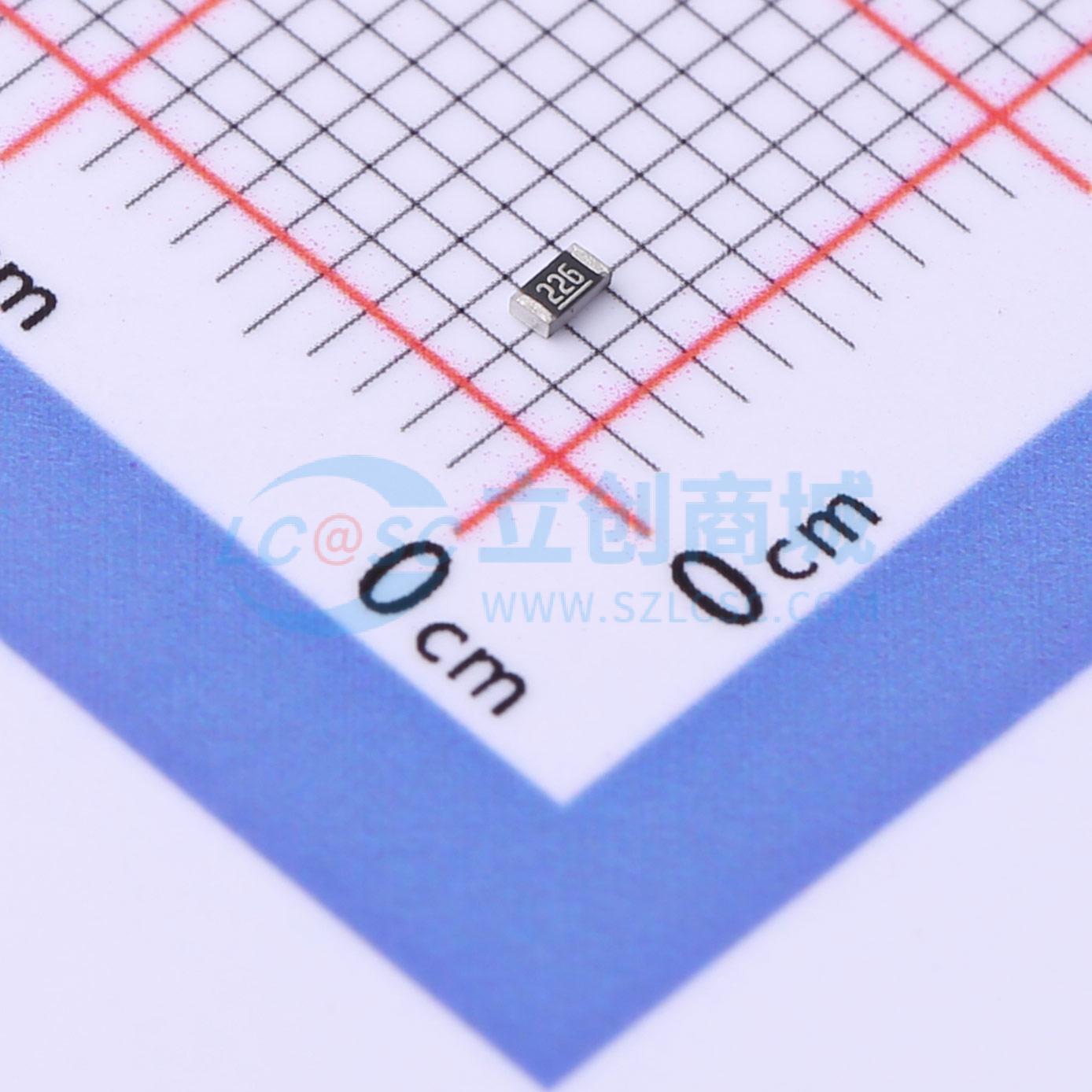 点击查看大图 SCR0603F22M实物图