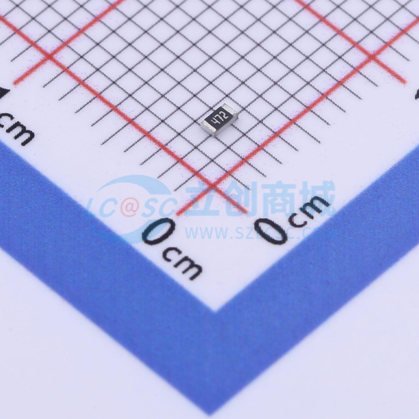 点击查看大图 SCR0603J4K7实物图