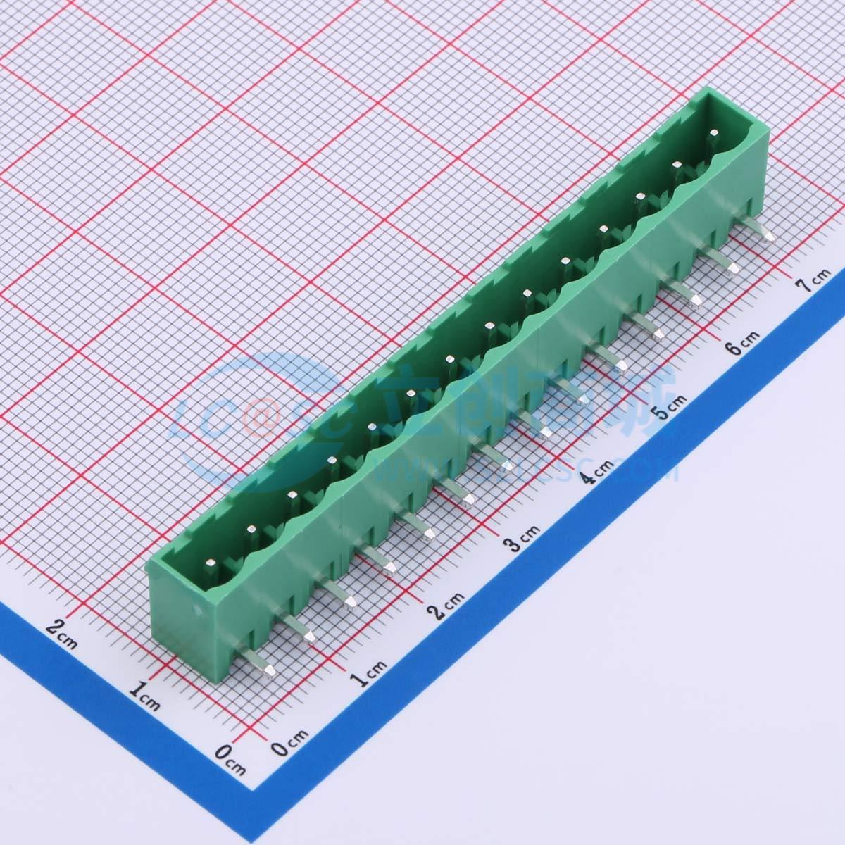 点击查看大图 MX2EDGRC-5.08-14P-GN01-Cu-A实物图
