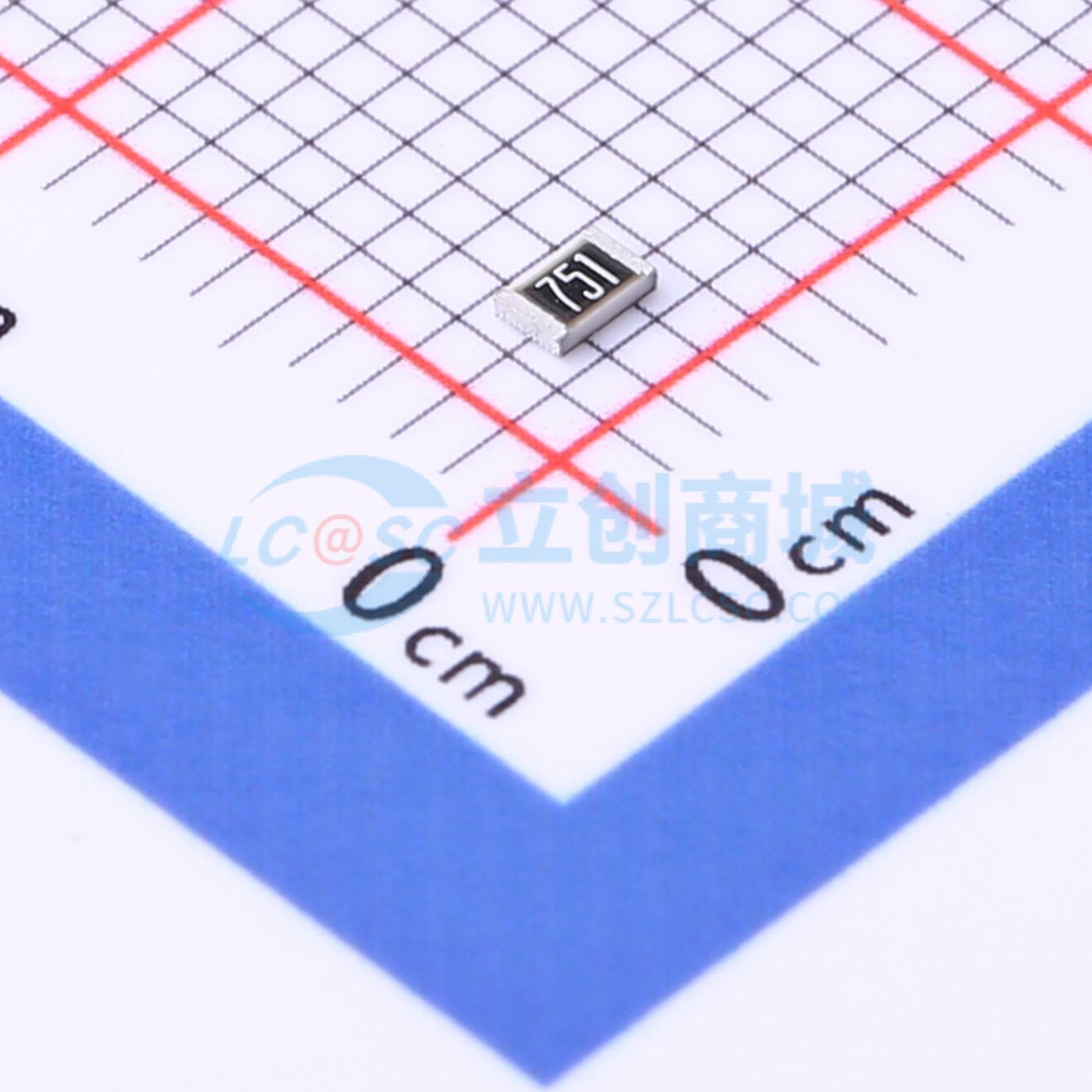 点击查看大图 PTFR0805B750RP9实物图