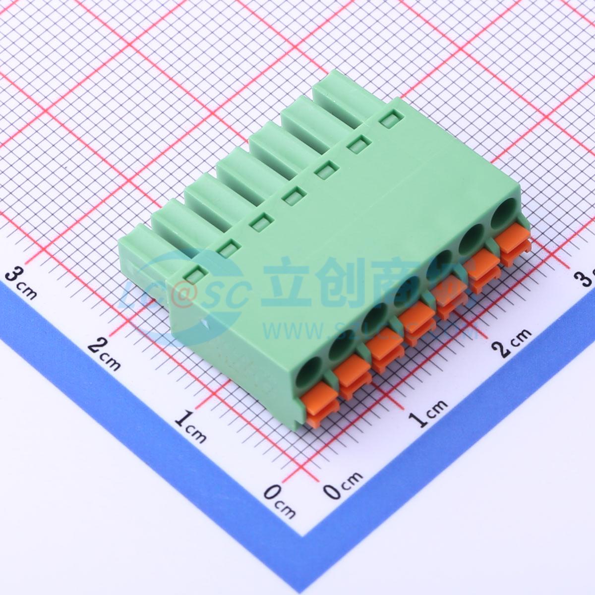 点击查看大图 DB2EKN-3.81-7P-GN实物图
